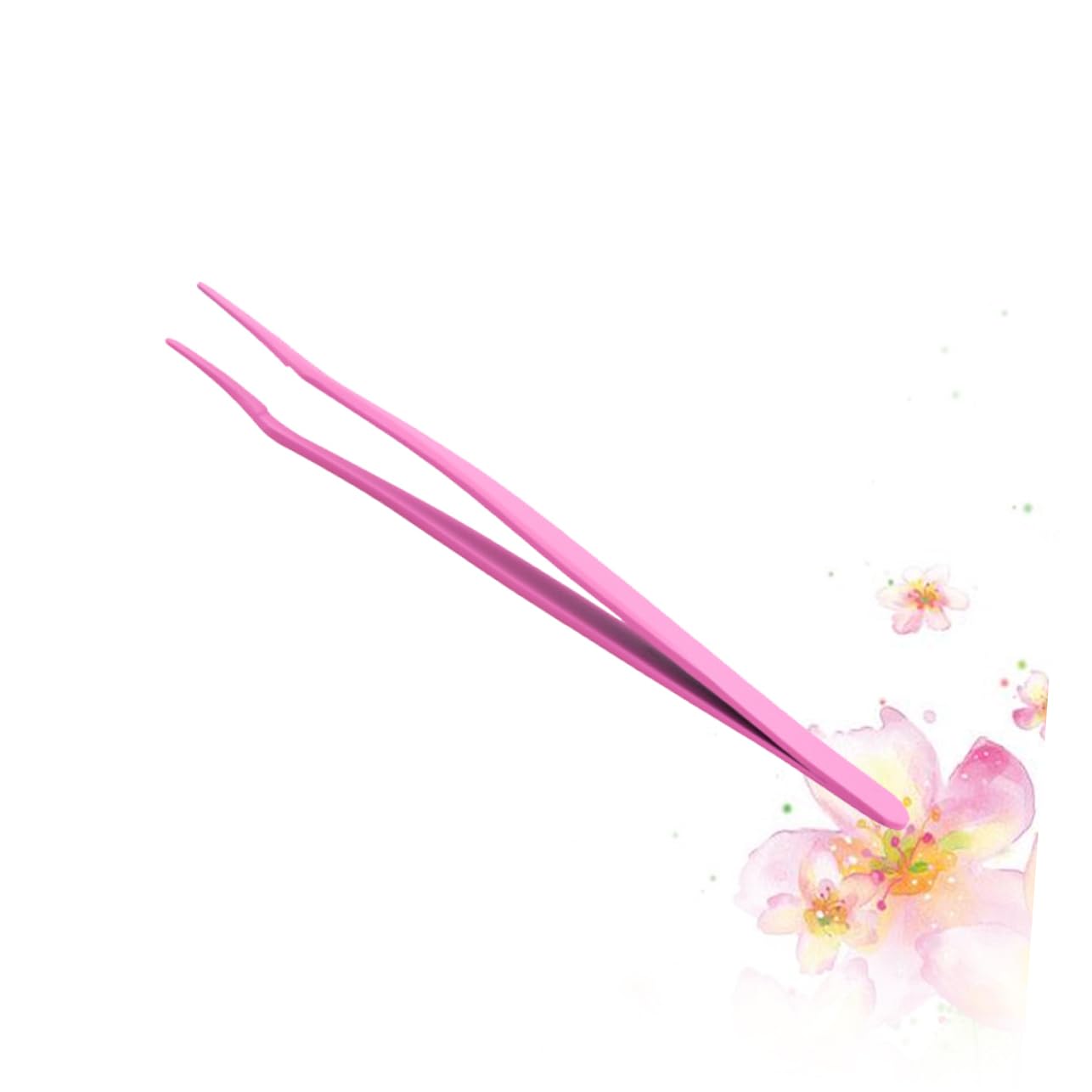 Stainless Steel Anti-Static Eyelash Clips for Fake Lashes - Pink Makeup Tools for Professional & Home Use | Perfect for Lash Extensions, Strip Lashes Application & Makeup Organization