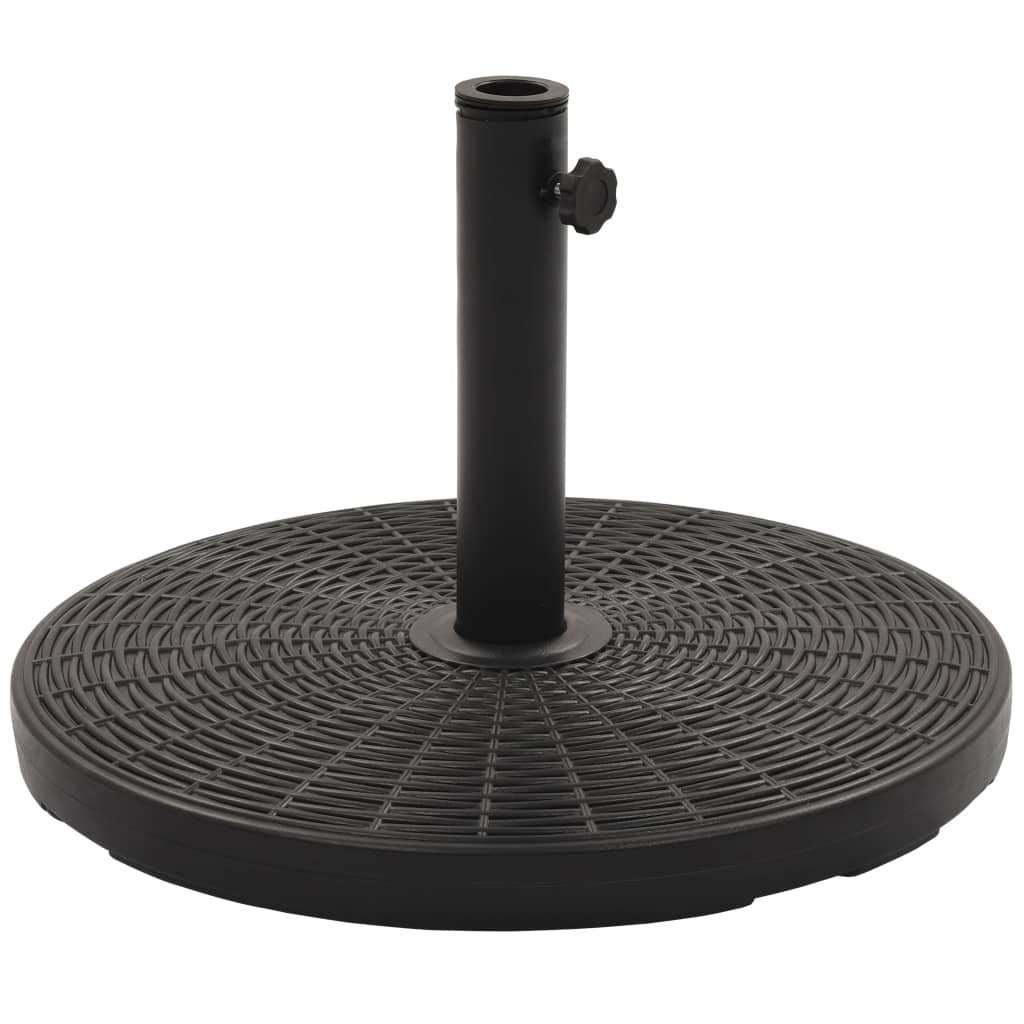 Heavy Duty Bronze Garden Parasol Base - 55.1 lbs Cast Iron Effect Umbrella Stand with Floral Design for Outdoor Patio, Deck & Backyard | Weather-Resistant Weighted Base for Market Stalls, Poolside & Restaurant Use