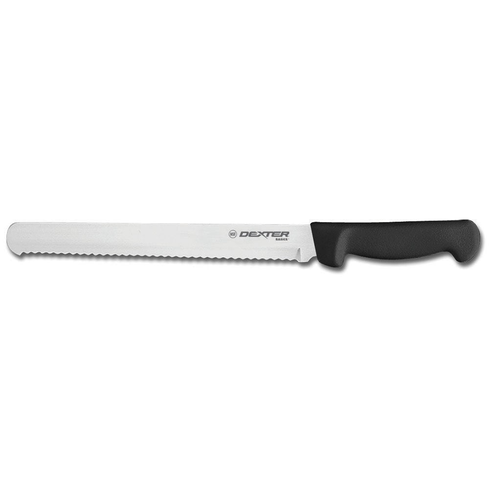 Dexter P94804B 10-Inch Scalloped Bread Knife - Professional Slicing Knife for Bread, Cakes & Pastries - Ergonomic Handle for Comfortable Use in Bakeries & Home Kitchens