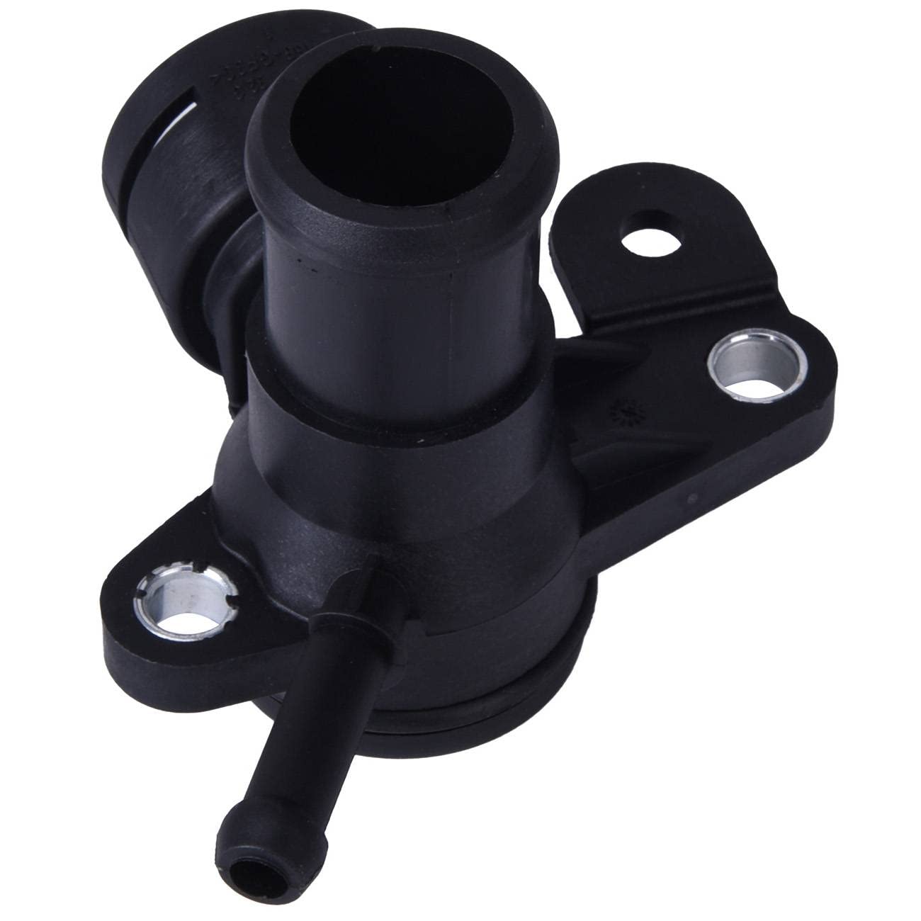 06J121132G 1x Water Outlet Engine Cooling Hose Connector Replacement for VW Audi - Durable Aluminum Alloy Coolant Pipe Fitting for Automotive Repair & Maintenance