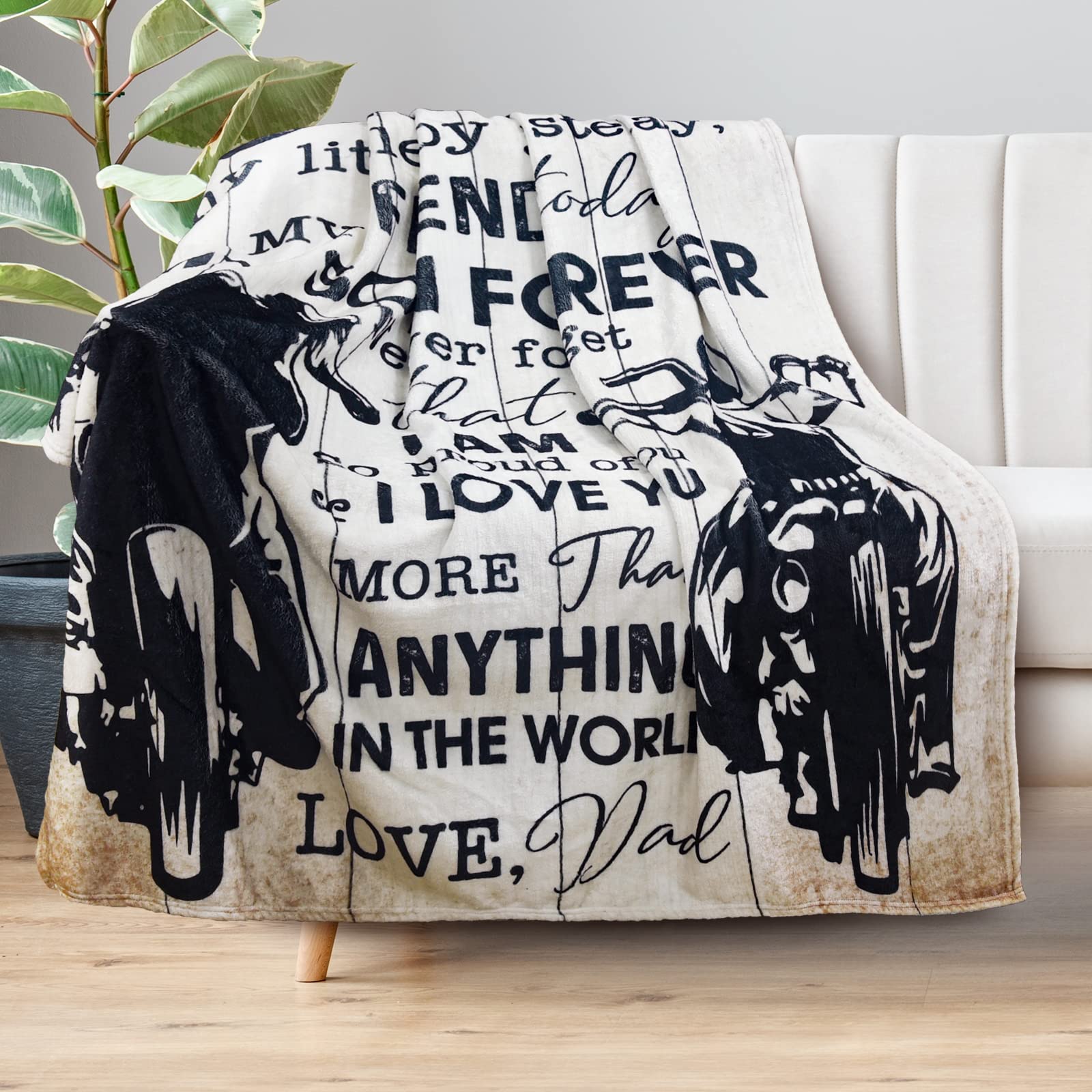 Soft Fleece Throw Blanket for Son - Birthday & Graduation Gift - 60