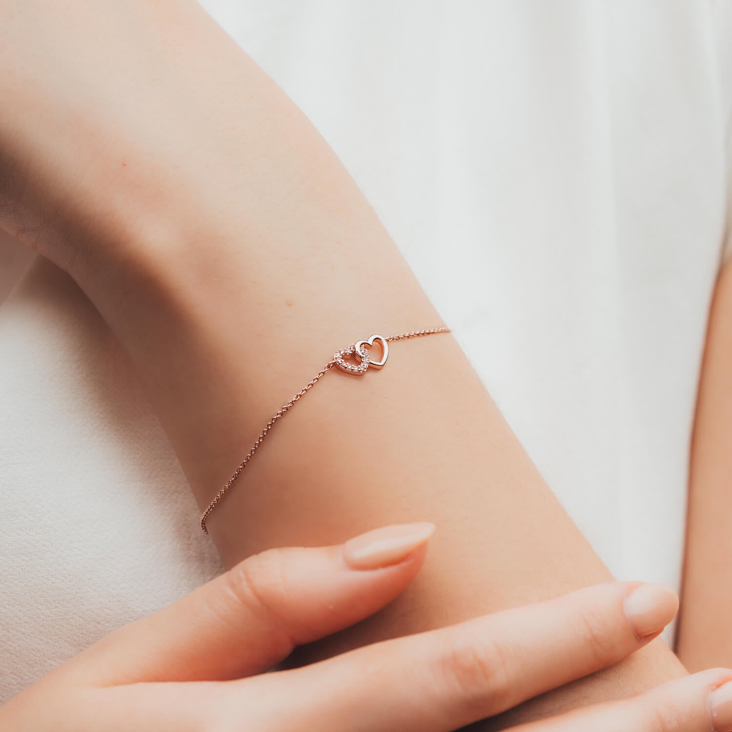 Rose Gold Carly Bracelet for Women - Elegant Adjustable Bangle Jewelry Gift for Anniversary, Birthday & Valentine's Day | Perfect for Parties, Date Nights & Special Occasions