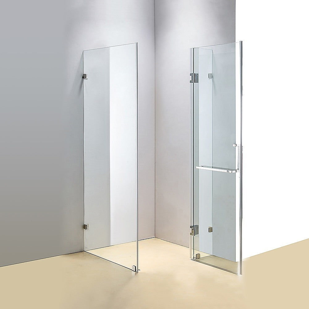 Frameless 10mm Glass Shower Screen 1200 x 800mm - Della Francesca - Modern Bathroom Upgrade for Walk-In Showers & Spa-Like Experience