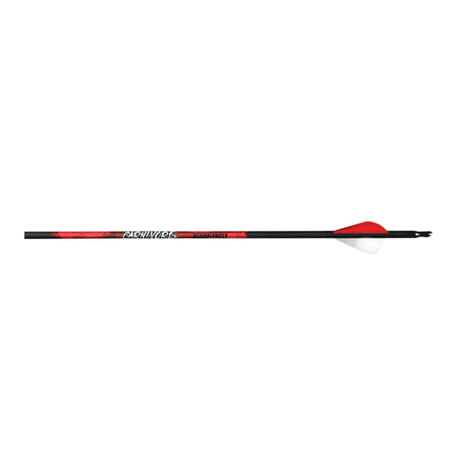 Black Eagle Carnivore V1 Fletched Arrows (.003) - Precision Hunting Arrows for Bowhunting & Target Practice | Ideal for Whitetail Deer, Elk & 3D Archery Competitions