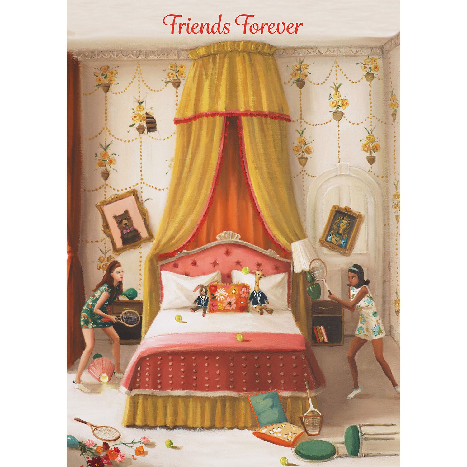 Friends Forever Tennis Card - Personalized Friendship Gift for Tennis Lovers - Perfect for Birthdays, Anniversaries & Special Occasions