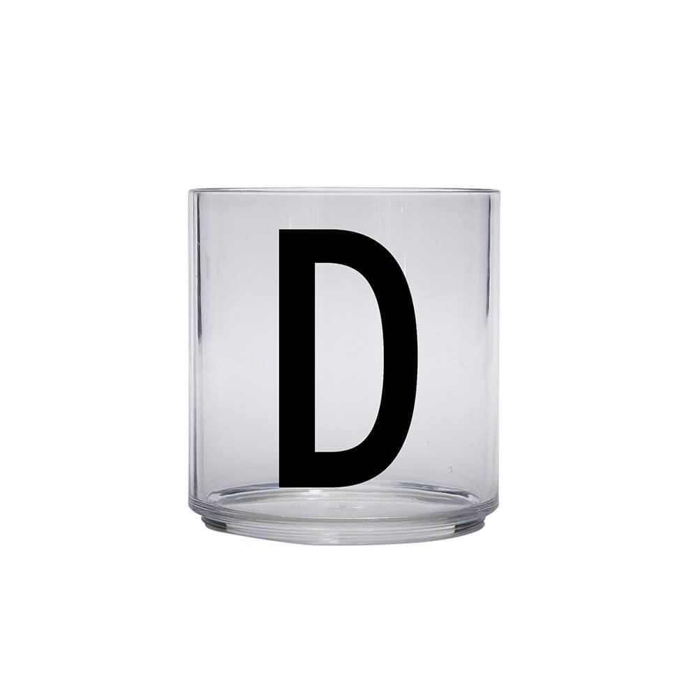 DESIGN LETTERS Kids Personal Drinking Glass - Drop Safe, BPA-Free, Letter Q - Perfect for School Lunch, Home, and Travel Use