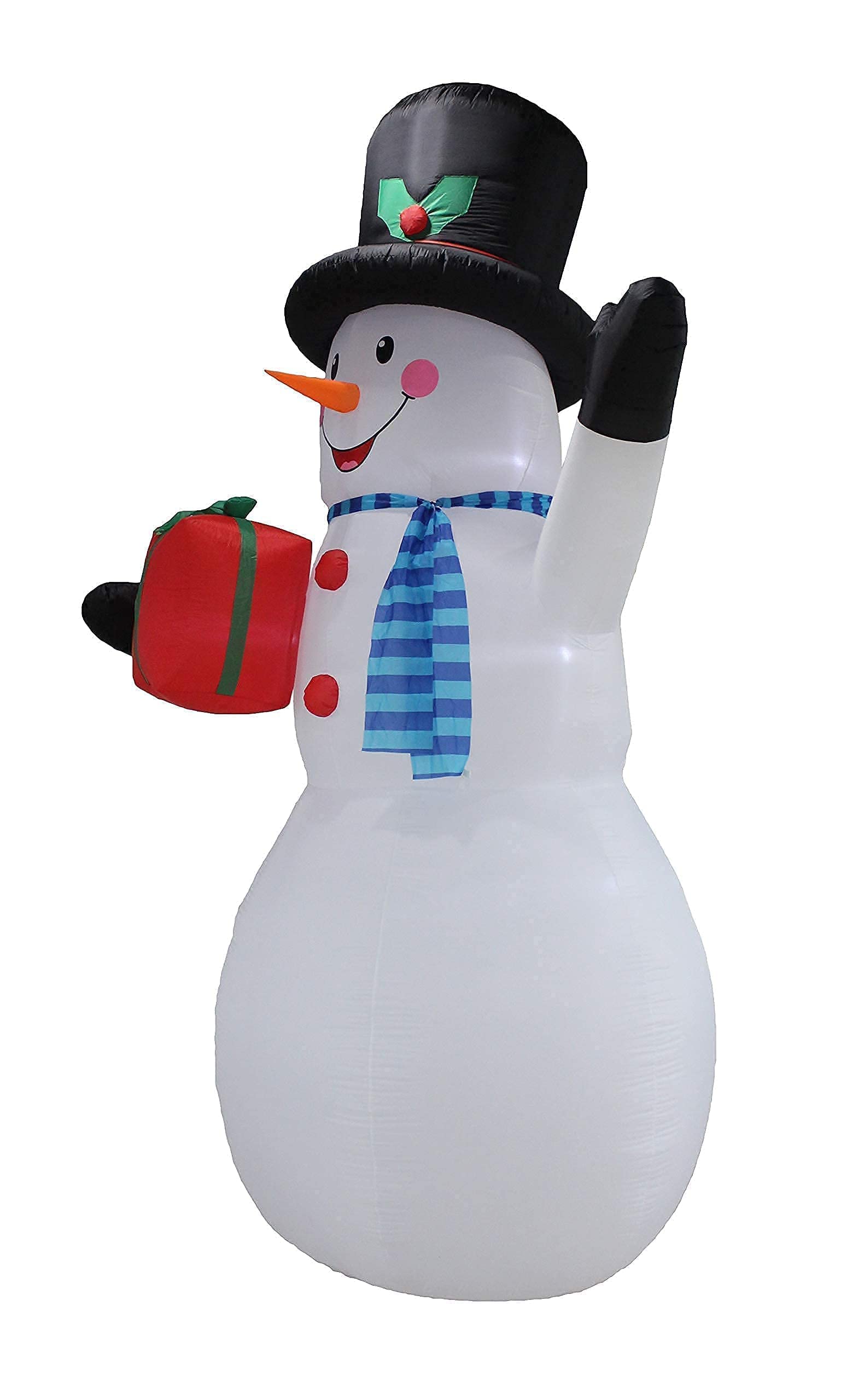 12ft Giant Inflatable Christmas Snowman & Tree Decorations Set with Lights - Outdoor Holiday Party Decor for Yard, Lawn, and Home - Perfect for Xmas Celebrations, Family Gatherings, and Neighborhood Displays
