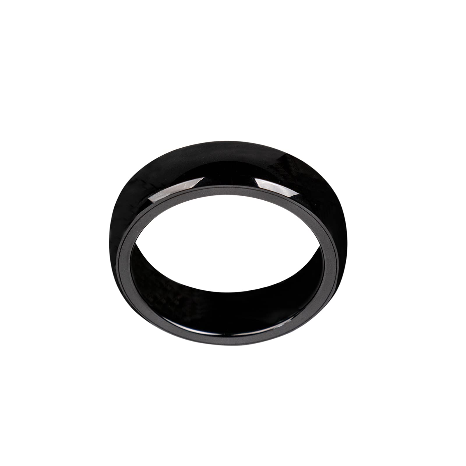 RFID NFC Black Ceramic Ring Key for Tesla Model 3 - Key Fob & Key Card Replacement - Secure Keyless Entry Accessory (19mm) - Perfect for Hands-Free Door Unlocking & Driving Convenience