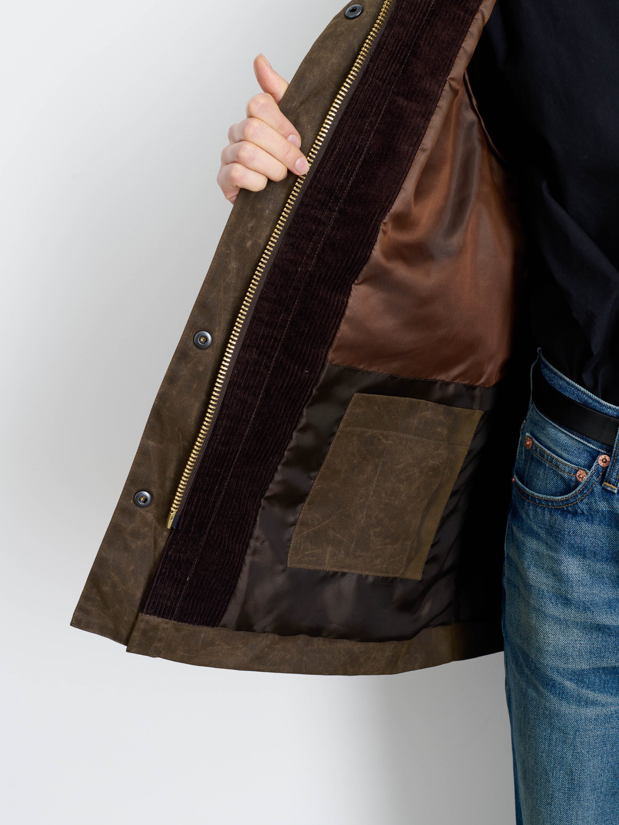 Chiltern Street Waxed Cotton Jacket for Men & Women - Waterproof Outdoor Windbreaker for Hiking, Camping & Urban Style