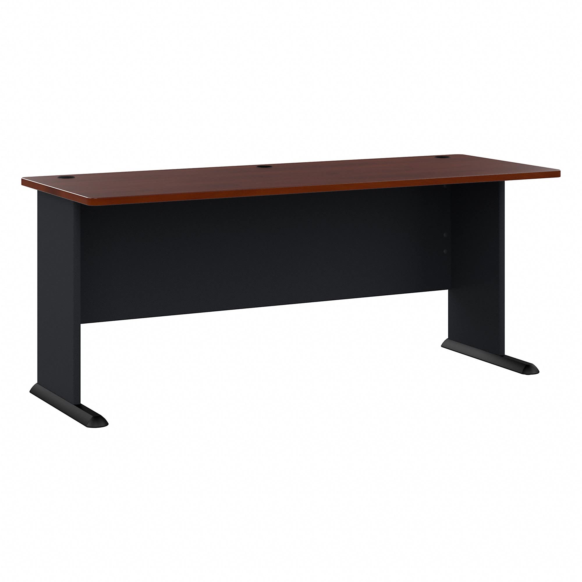 Bush Business Furniture Series A 72W & 48W Office Desks in Hansen Cherry & Galaxy Finish - Perfect for Home Office, Workspace & Business Environments