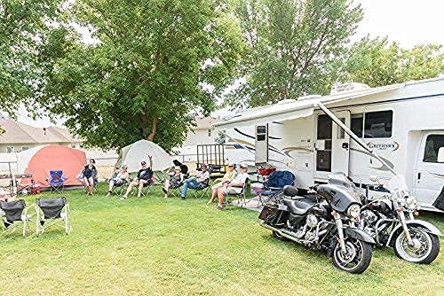Amtrak Solar Standing Floor Fan - Portable & Energy Efficient for Outdoor, Camping, RV, Greenhouse, Garage - Perfect for Backyard Cooling, Motorhome Ventilation & Off-Grid Living