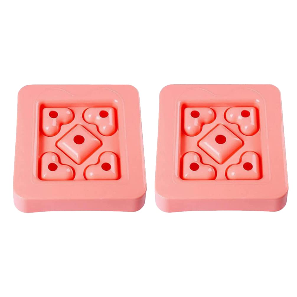 2pcs Heart-Shaped Sandwich Molds - Plastic Bread Making & Cake Decorating Tools - Mini Sandwich Cutters for DIY Kitchen Utensils - Perfect for Valentine's Day, Kids Lunch Box & Party Snacks