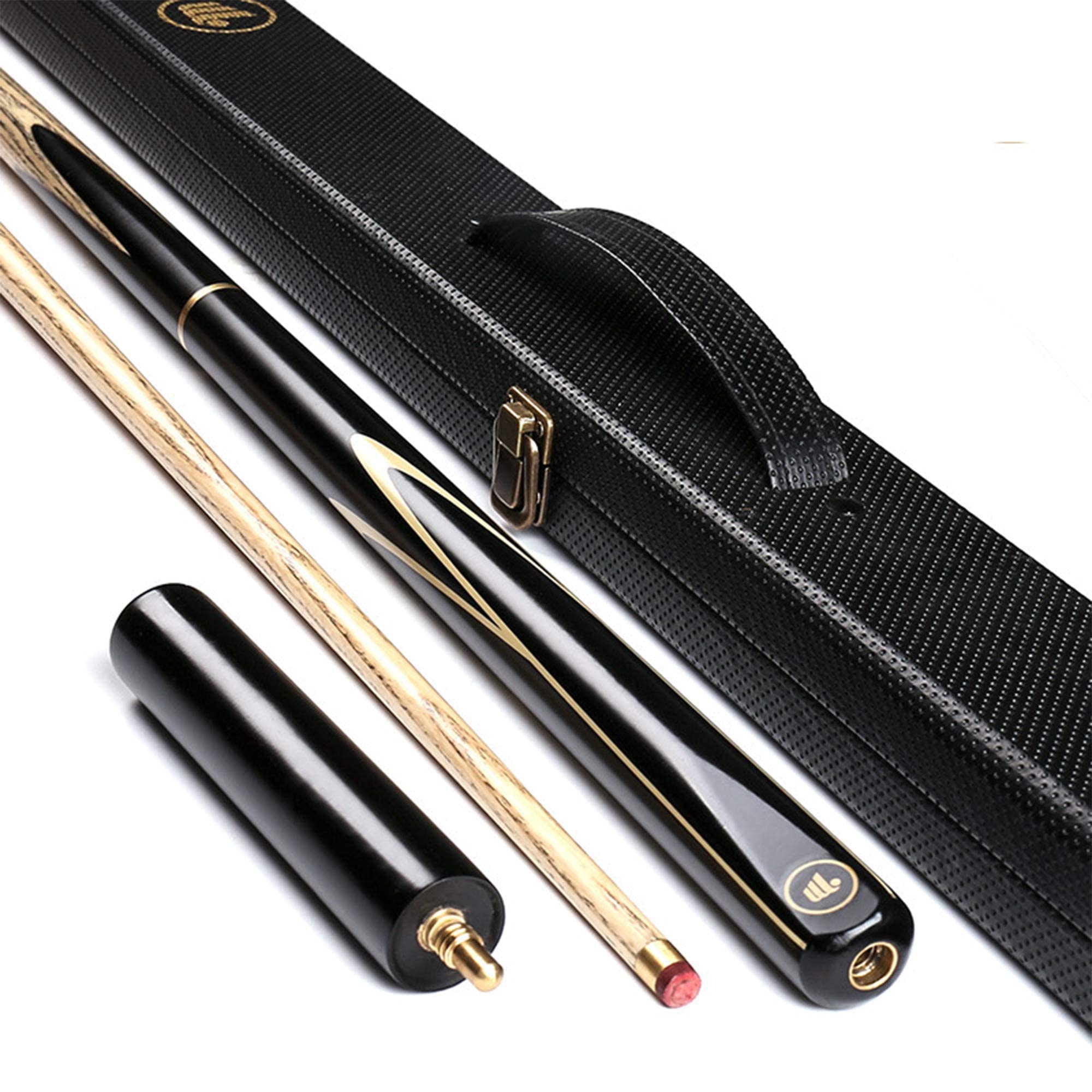 **57 Inch 19 Oz Professional Pool Cue Stick with 2X 10mm Cue Tips - Snooker & 8-Ball Billiard Stick for Home, Bar, or Game Room - Includes Elegant Case & Extension - Perfect for Casual Play, Tournaments, and Gifts**