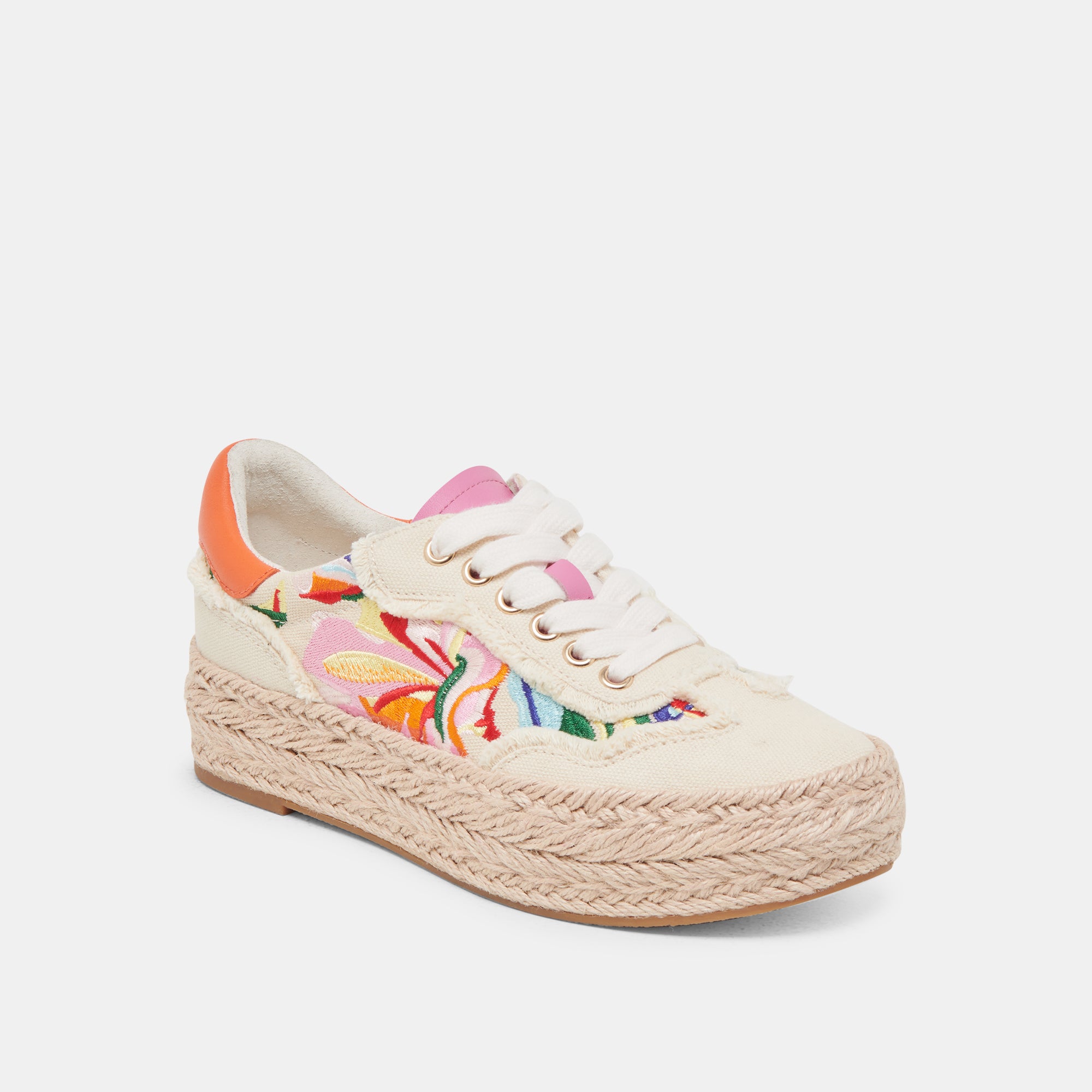 FREDY Floral Print Canvas Sneakers - Women's Casual Multi-Color Fashion Shoes for Walking, Running & Everyday Wear