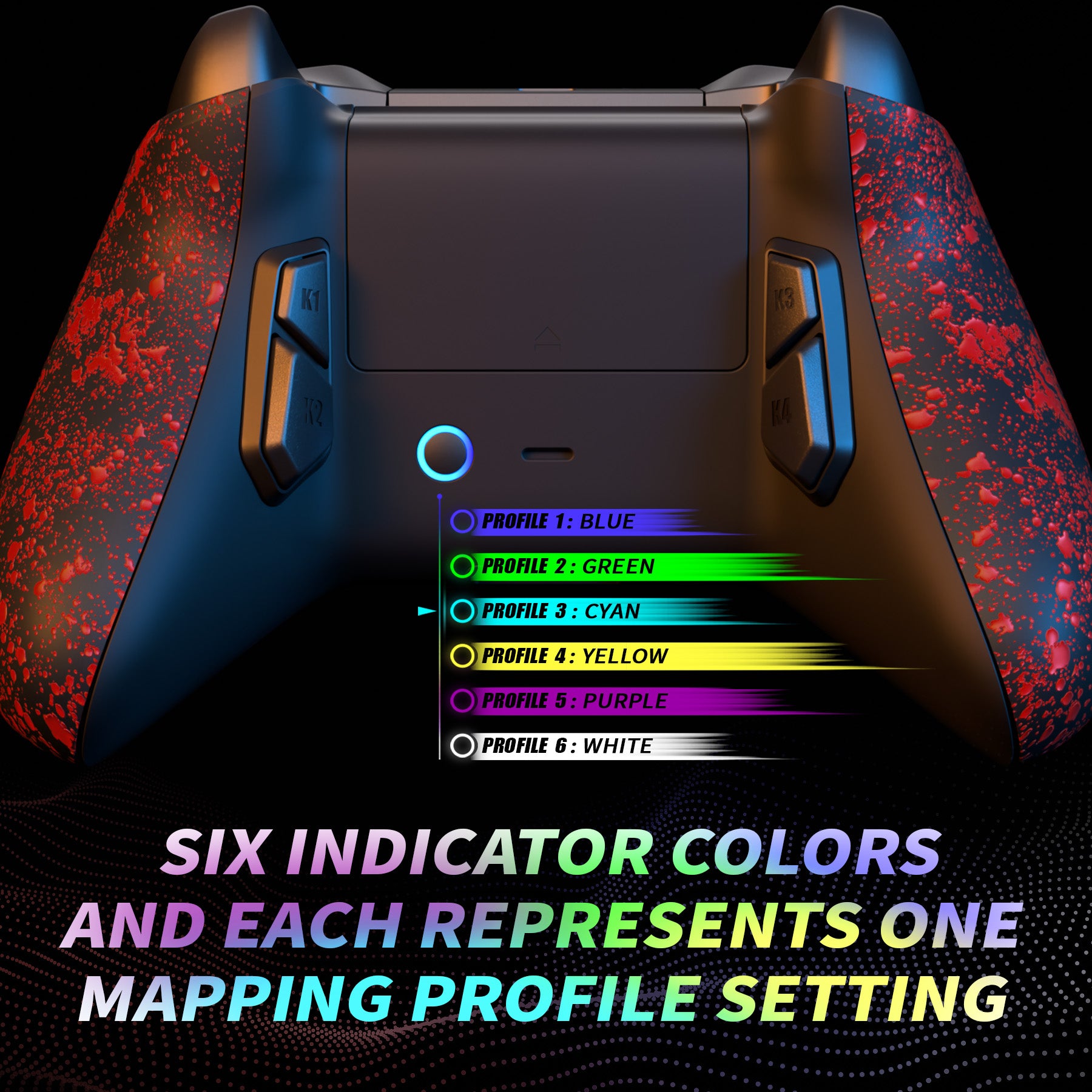 eXtremeRate VICTOR S Remap Kit for Xbox One S/X Controller - Textured Red Back Buttons (PDXSP003) | Customizable Gaming Accessory for FPS, Racing & Competitive Play