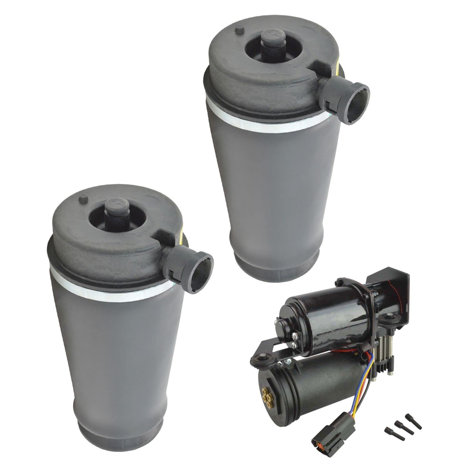 Air Suspension Kit & Air Ride Compressor - Compatible with 1997-2002 Ford Expedition & 1998-2002 Lincoln Navigator | Heavy Duty Air Spring Replacement for Smooth Ride | Perfect for Off-Roading, Towing & Daily Commuting