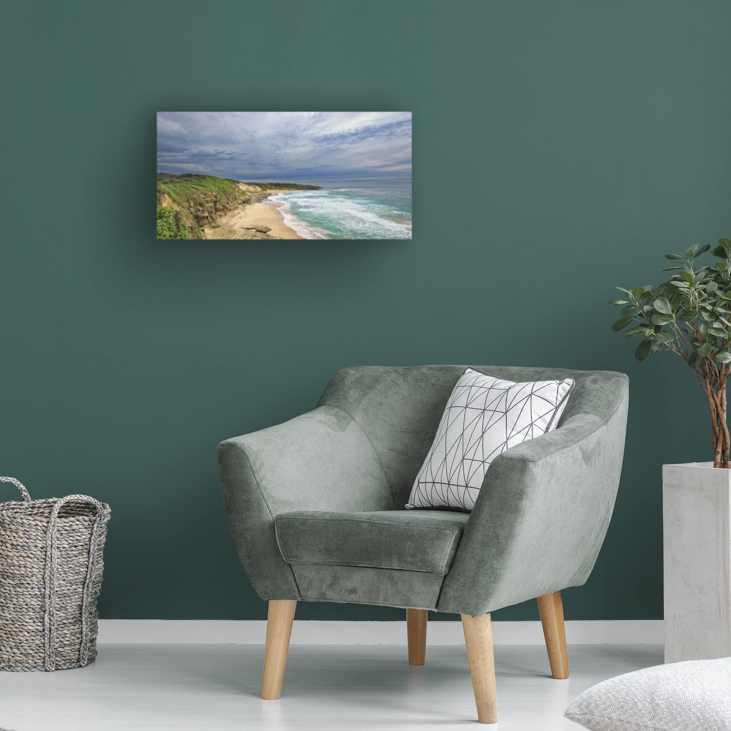 Trademark Fine Art 'Moody Sunday' Canvas Wall Art Print by Beata Czyzowska Young - Modern Abstract Painting for Living Room, Bedroom & Office Decor