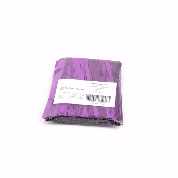 Purple Metallic Twist Ties for Bags - 500 Count Box | Secure & Organize Food, Gifts & More