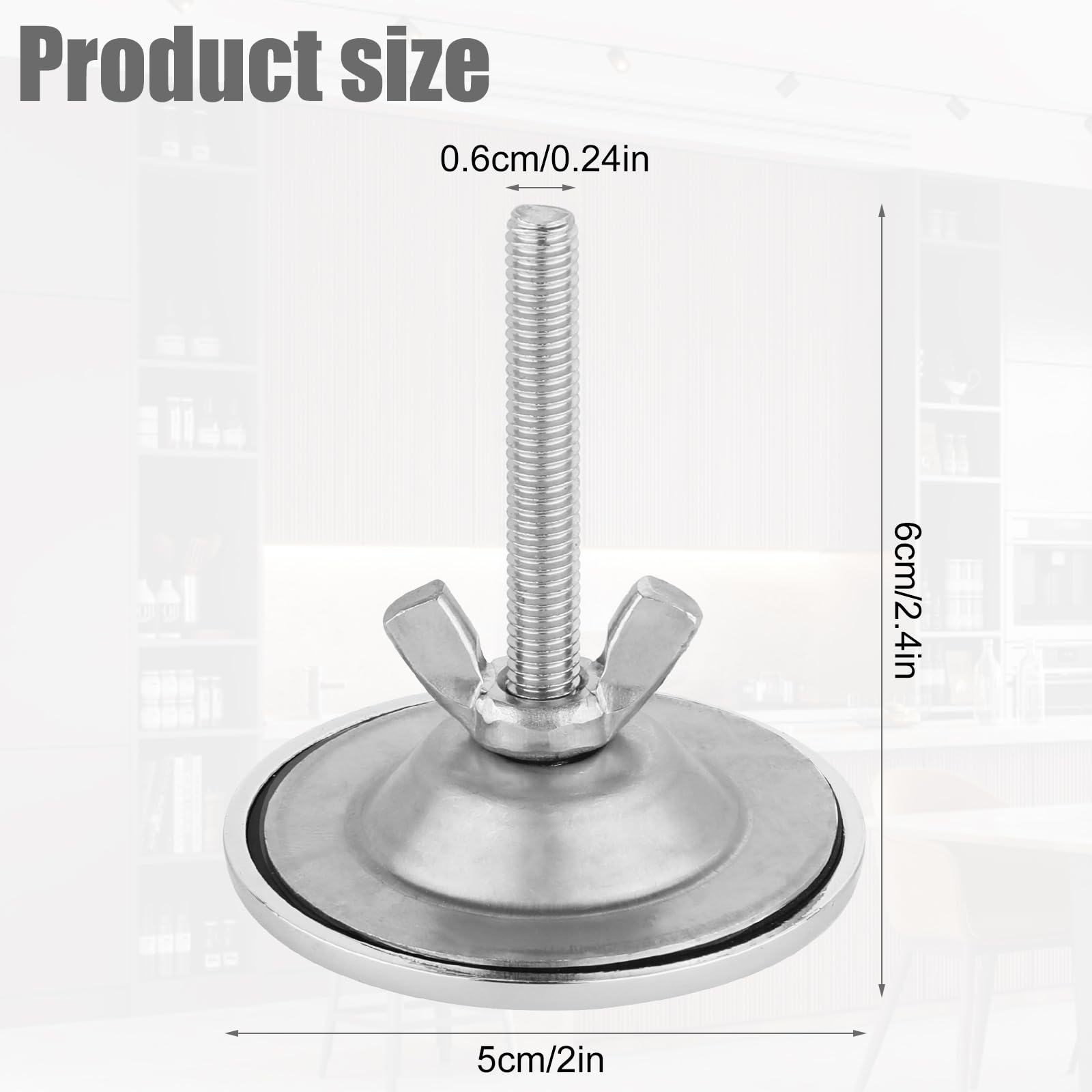 2 Pack 2 Inch Stainless Steel Kitchen Sink Hole Covers - Leak Proof Faucet Hole Plugs with Good Sealing for Sink Tap (Silver) | Perfect for Bathroom, RV, Laundry Room & Outdoor Sink Protection