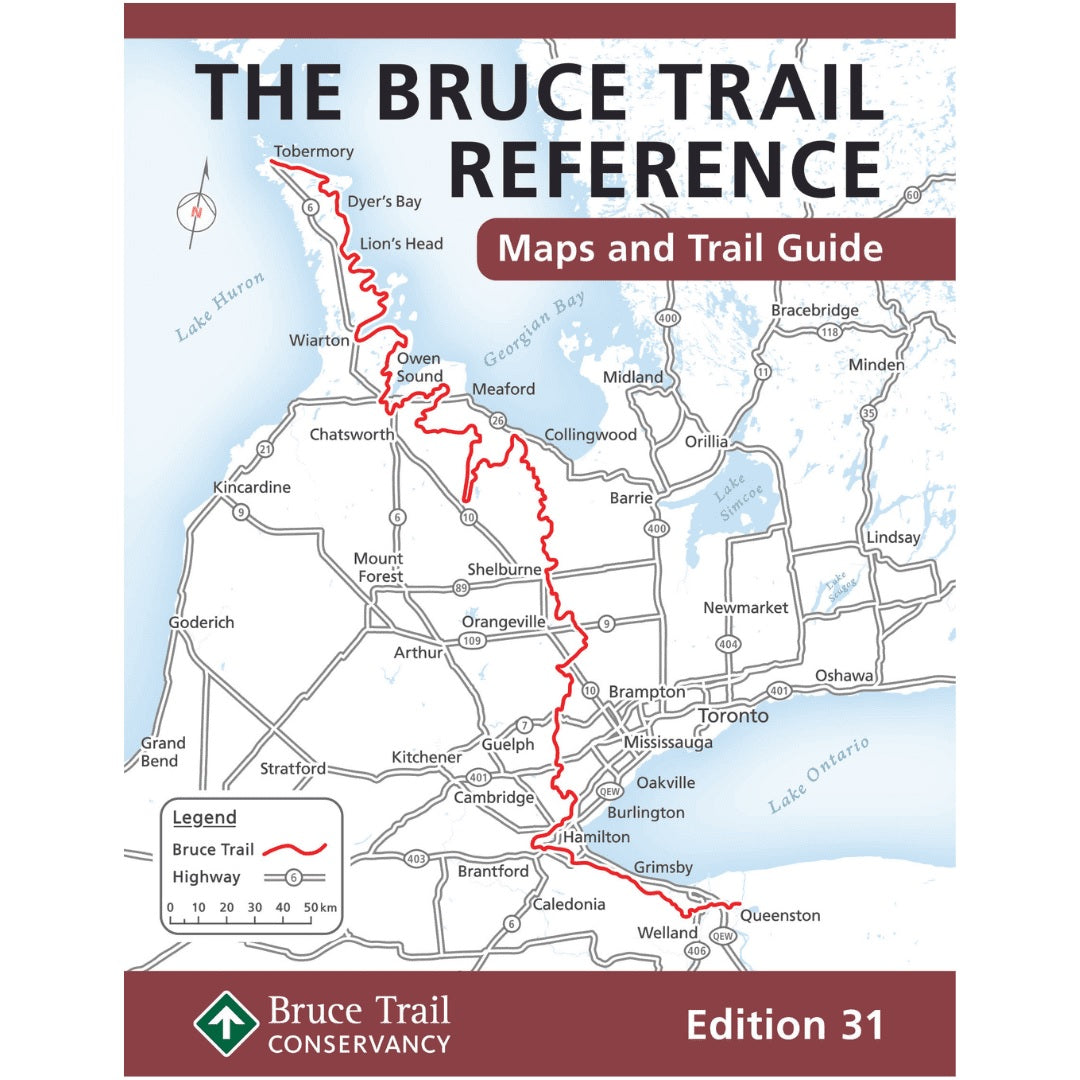 Bruce Trail Reference 31st Edition - Official Hiking Guide for Ontario's Bruce Trail | Perfect for Outdoor Enthusiasts & Nature Explorers