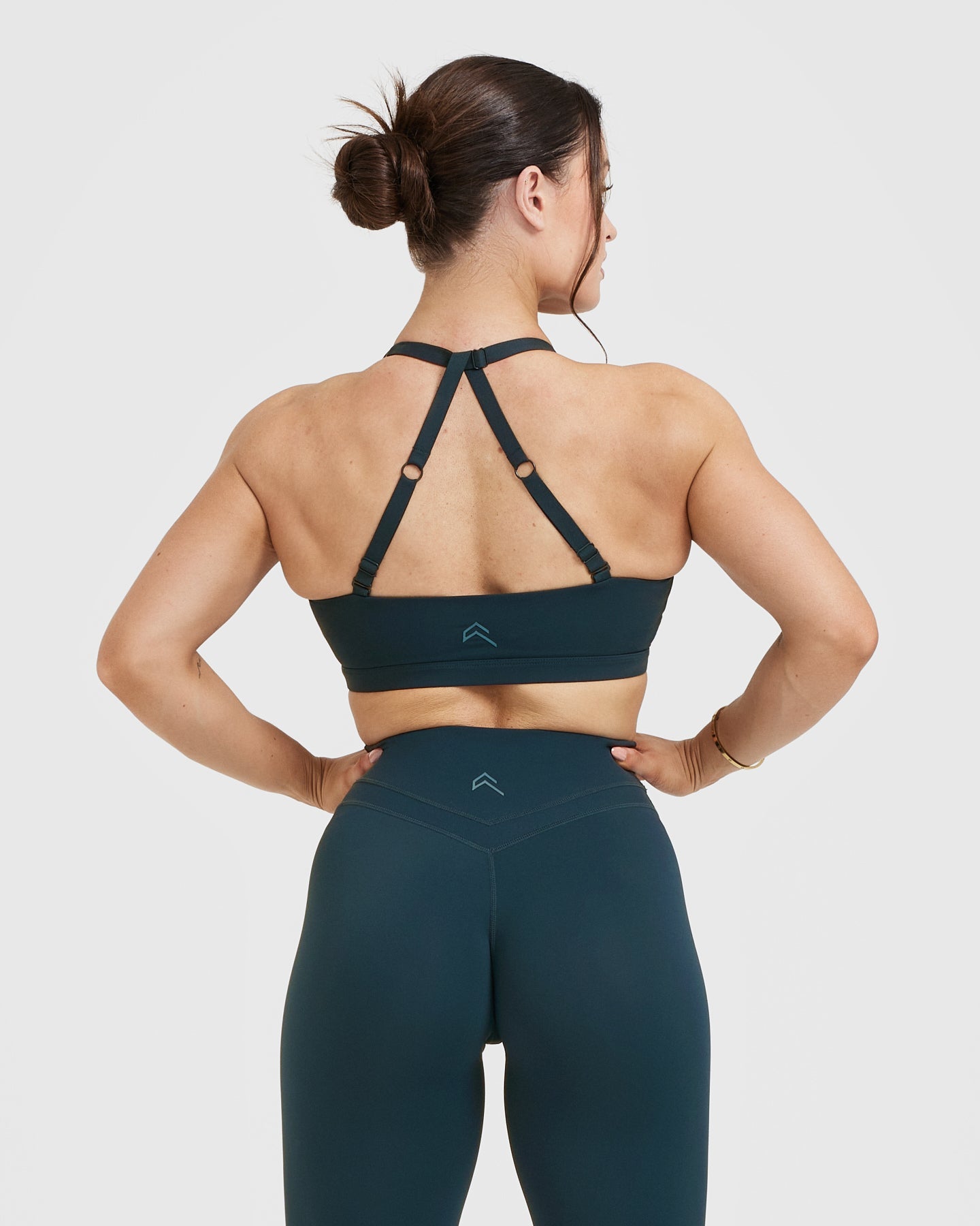 High Support Unified Twist Sports Bra for Women - Oil Blue | Yoga, Running, Gym & Workout Activewear