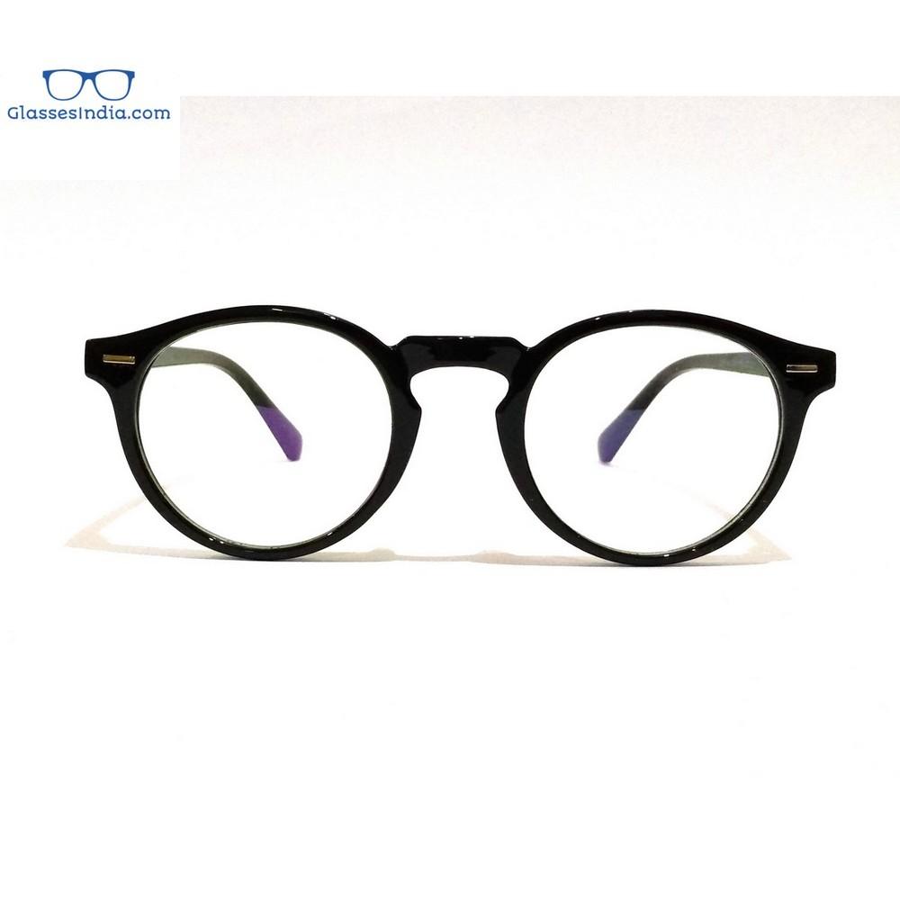 Blue Light Blocking Glasses for Computer & Screen Use - Anti Blue Ray Eyewear with Round Frame for Men & Women - Reduce Eye Strain for Work, Gaming & Nighttime Screen Viewing