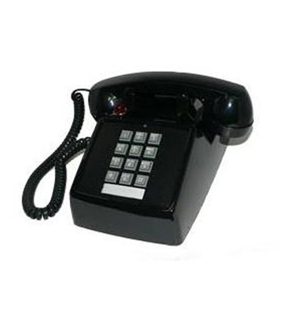 Cortelco 250000-VBA-27M Black Office Desk with Message Center - Perfect for Home Office, Business & Workspace Organization