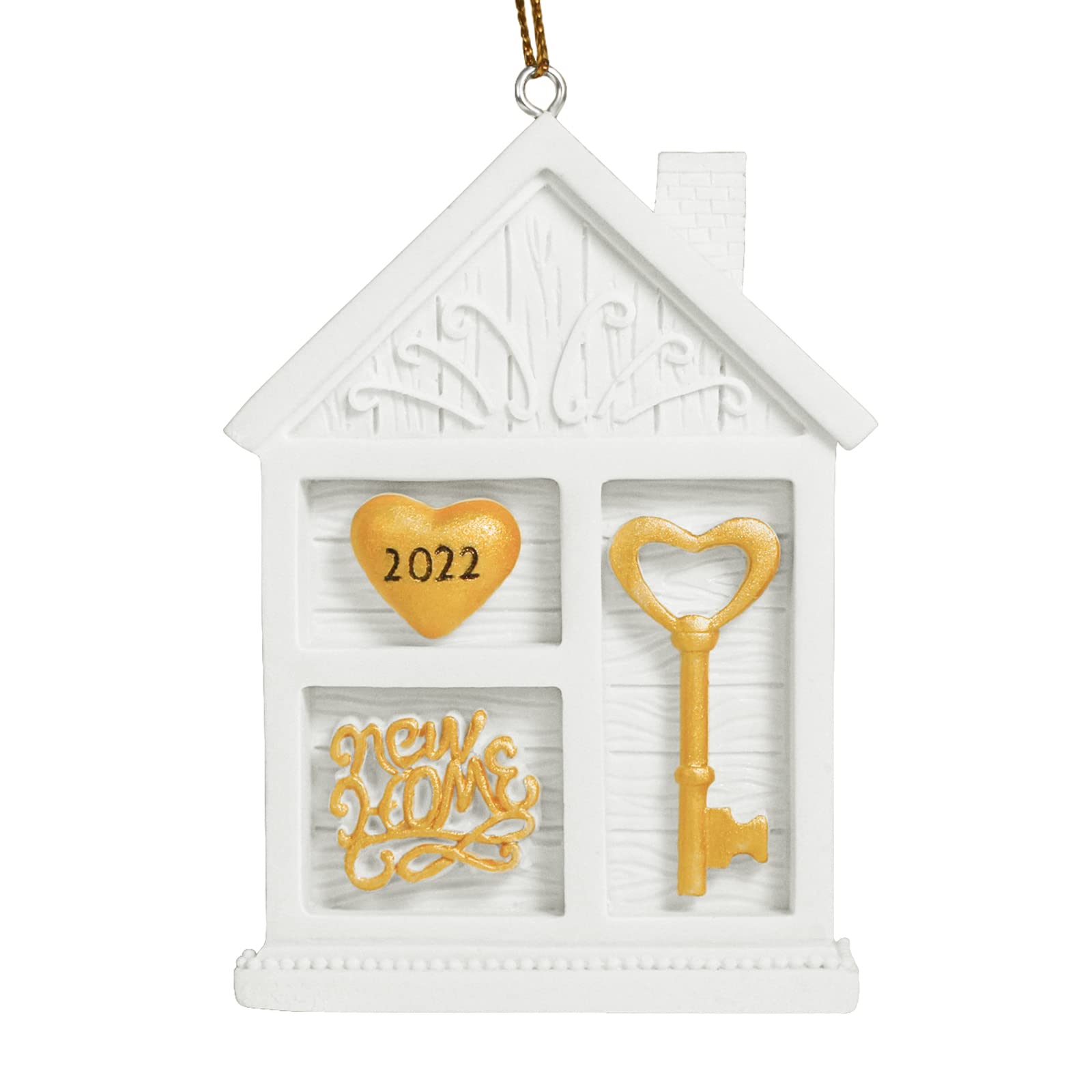 ERAVOR 2022 Christmas Ornament Set - Elegant Home Decor for Tree & Housewarming Gifts | Funny New Homeowner Present Ideas | Perfect for Holiday Decorations, House Parties & First Christmas Celebrations