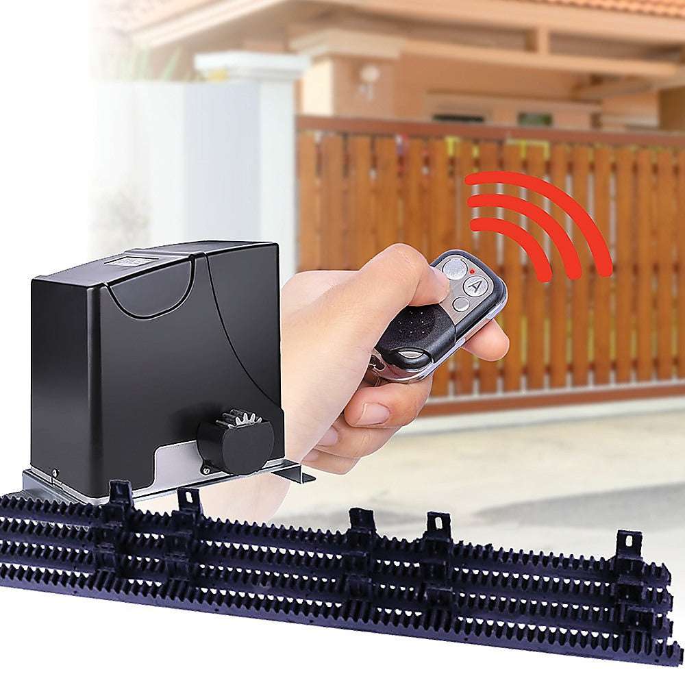 1000KG Heavy Duty Automatic Sliding Gate Opener with 4m Rail - Commercial & Residential Driveway Security System for Homes, Warehouses & Industrial Properties