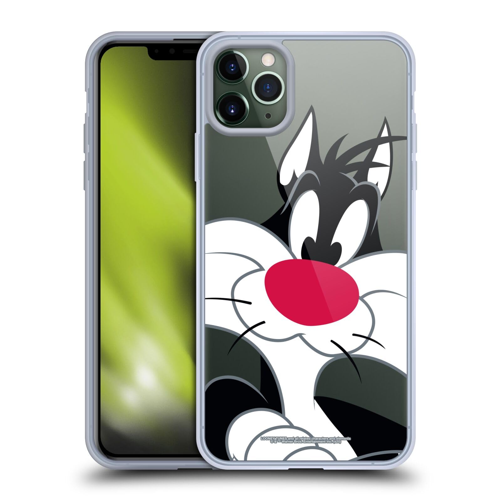 Officially Licensed Looney Tunes Sylvester The Cat Soft Gel Phone Case for Apple iPhone 11 Pro Max - Cute Cartoon Character Protection for Everyday Use & Gift Giving