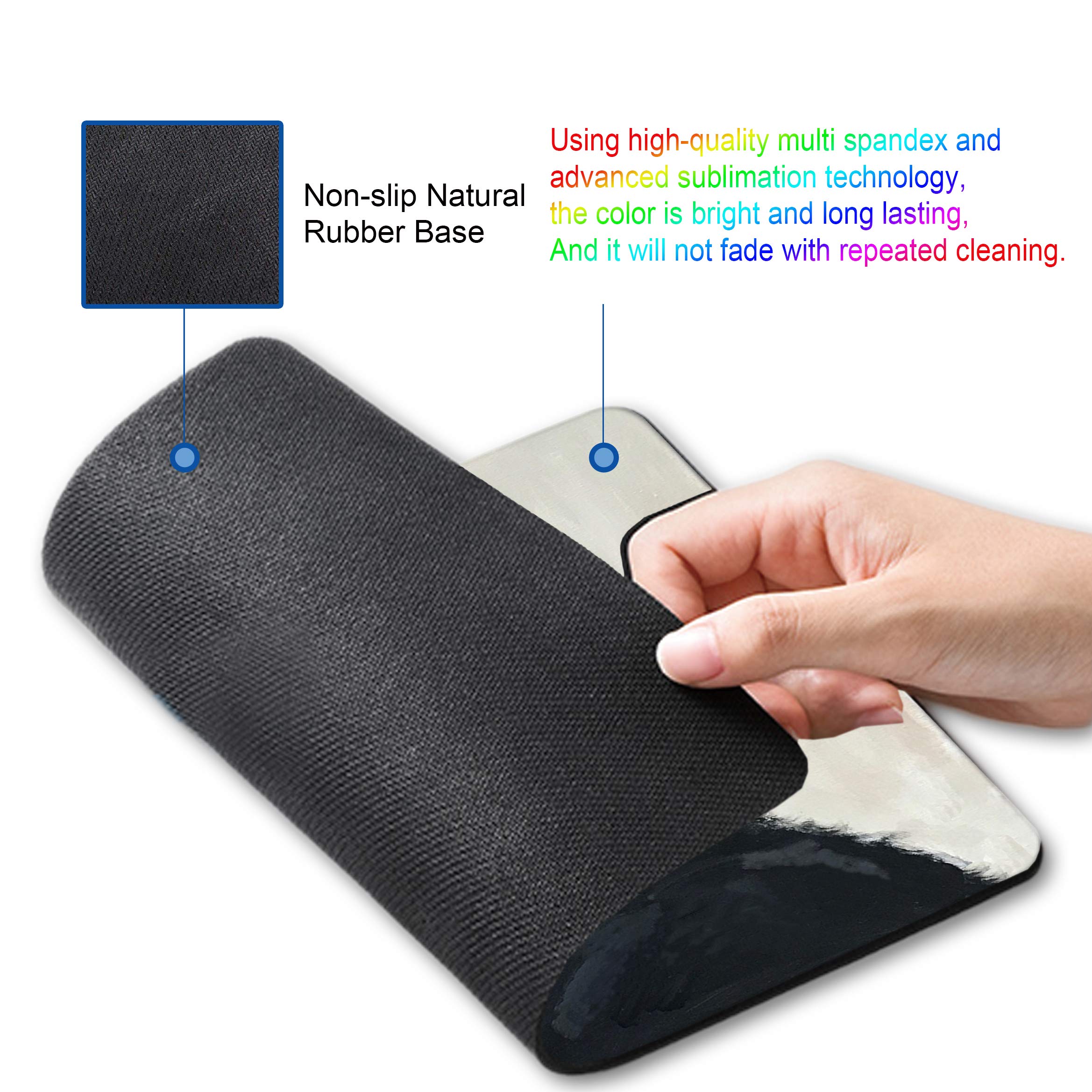 Premium Non-Slip Mouse Pad with Gorilla Oil Painting Graffiti Design - Funny & Durable Desk Accessory for Home & Office Use - Perfect for Gaming, Work & Computer Setup
