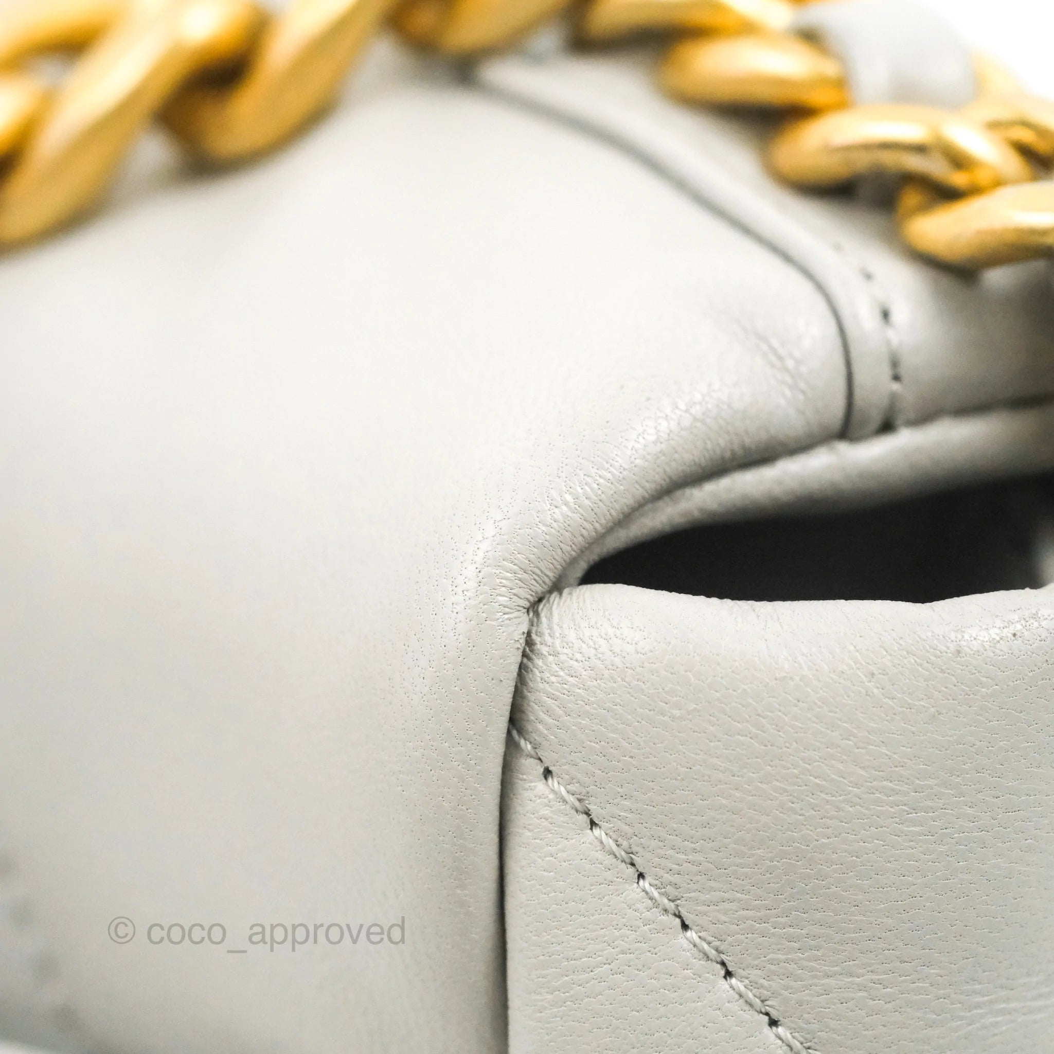 Chanel 19 Small Grey Lambskin Leather Bag with Mixed Gold & Silver Hardware - Perfect for Everyday Luxury & Evening Events