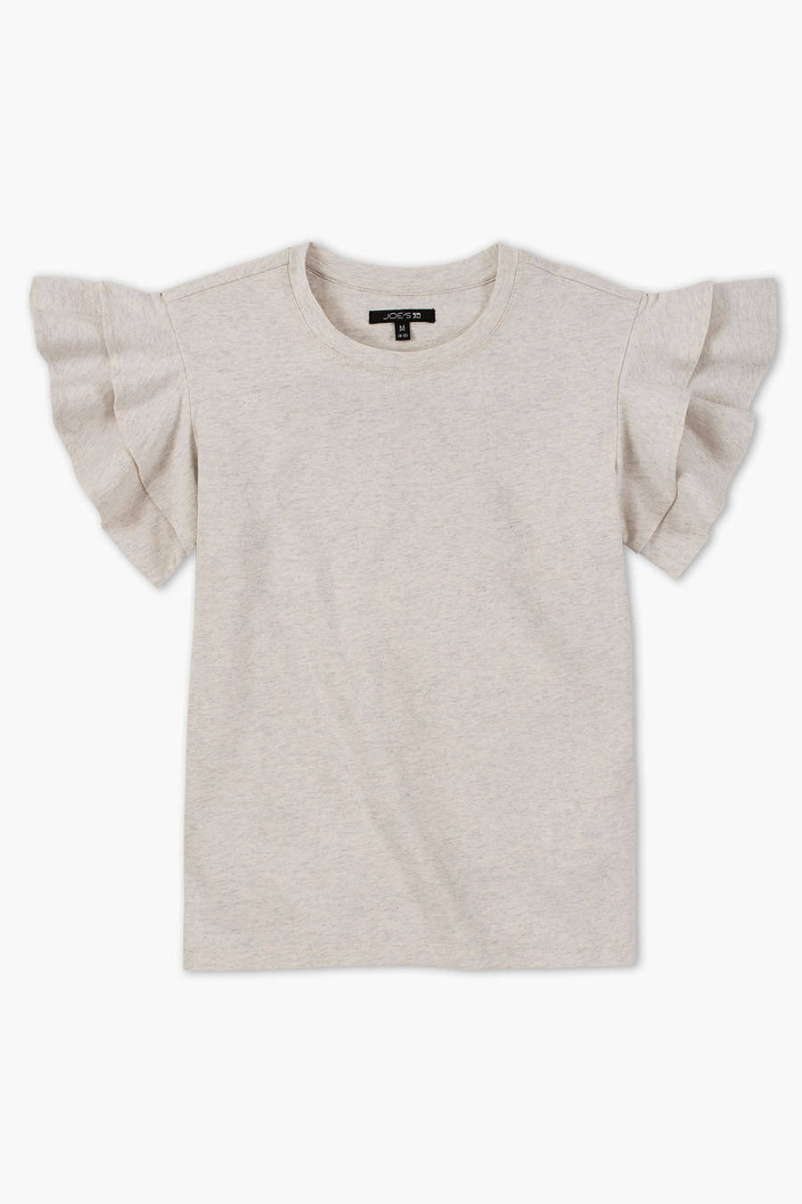 Joe's Jeans Girls' Wave Print White Heather T-Shirt - Casual Cotton Top for School, Playdates & Everyday Wear
