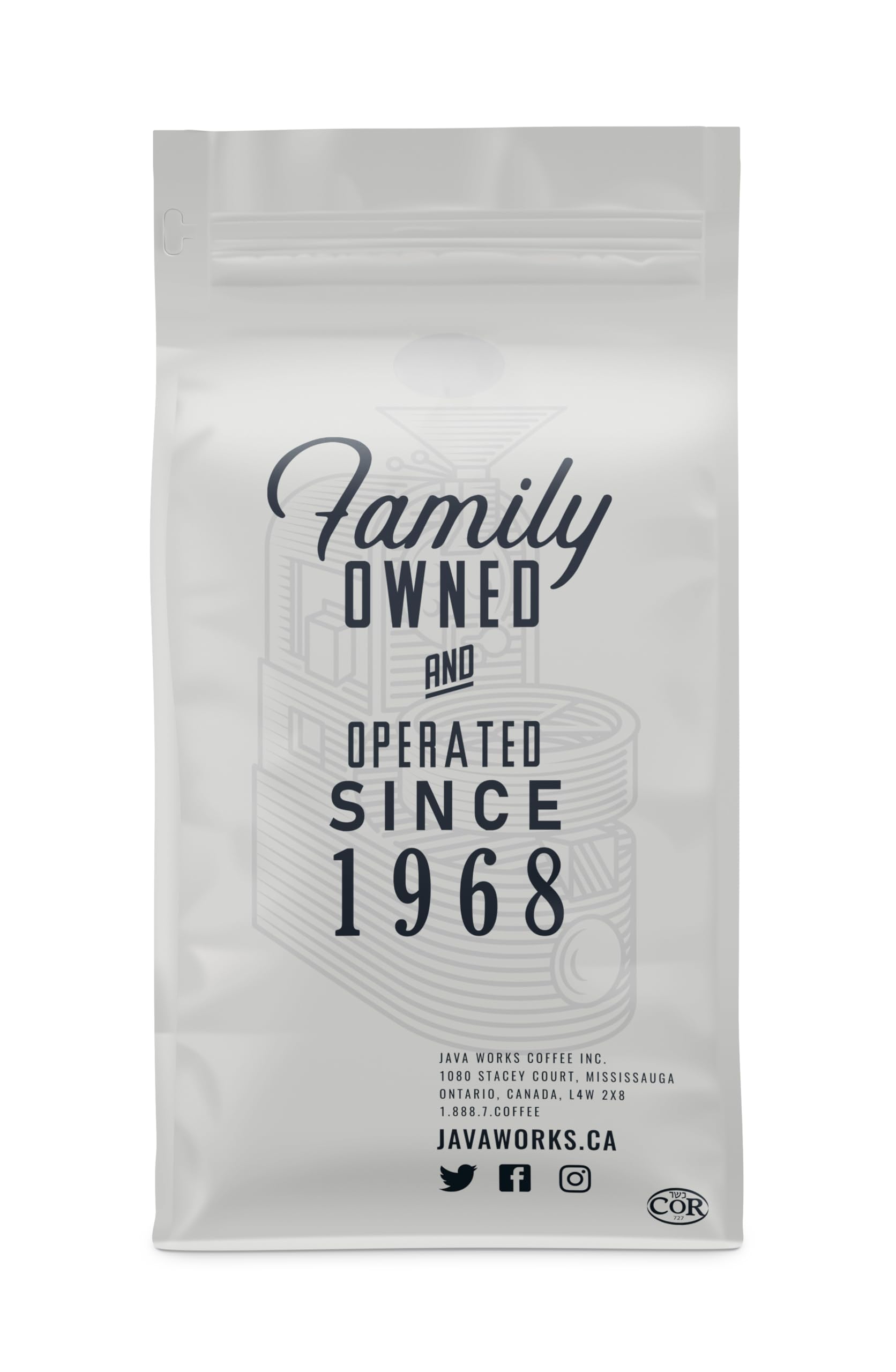 Java Works Canadian Maple Flavored Medium Roast Whole Bean Coffee - 340g | Premium Maple Syrup Infused Coffee Beans | Perfect for Breakfast, Office or Gift Giving