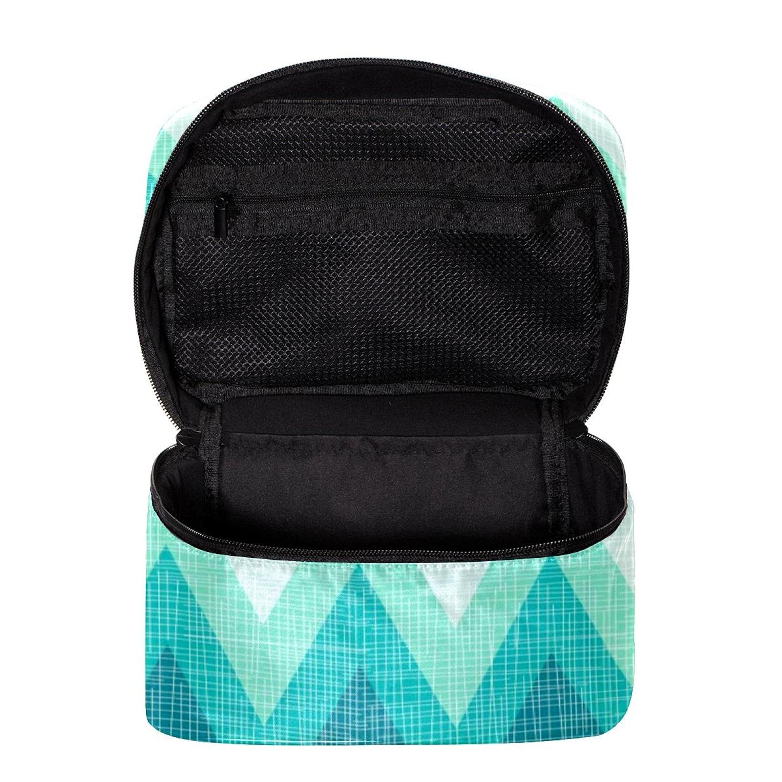 Colorful Waves Cosmetic Bag - Large Travel Makeup Organizer for Women | Perfect for Vacation & Daily Use
