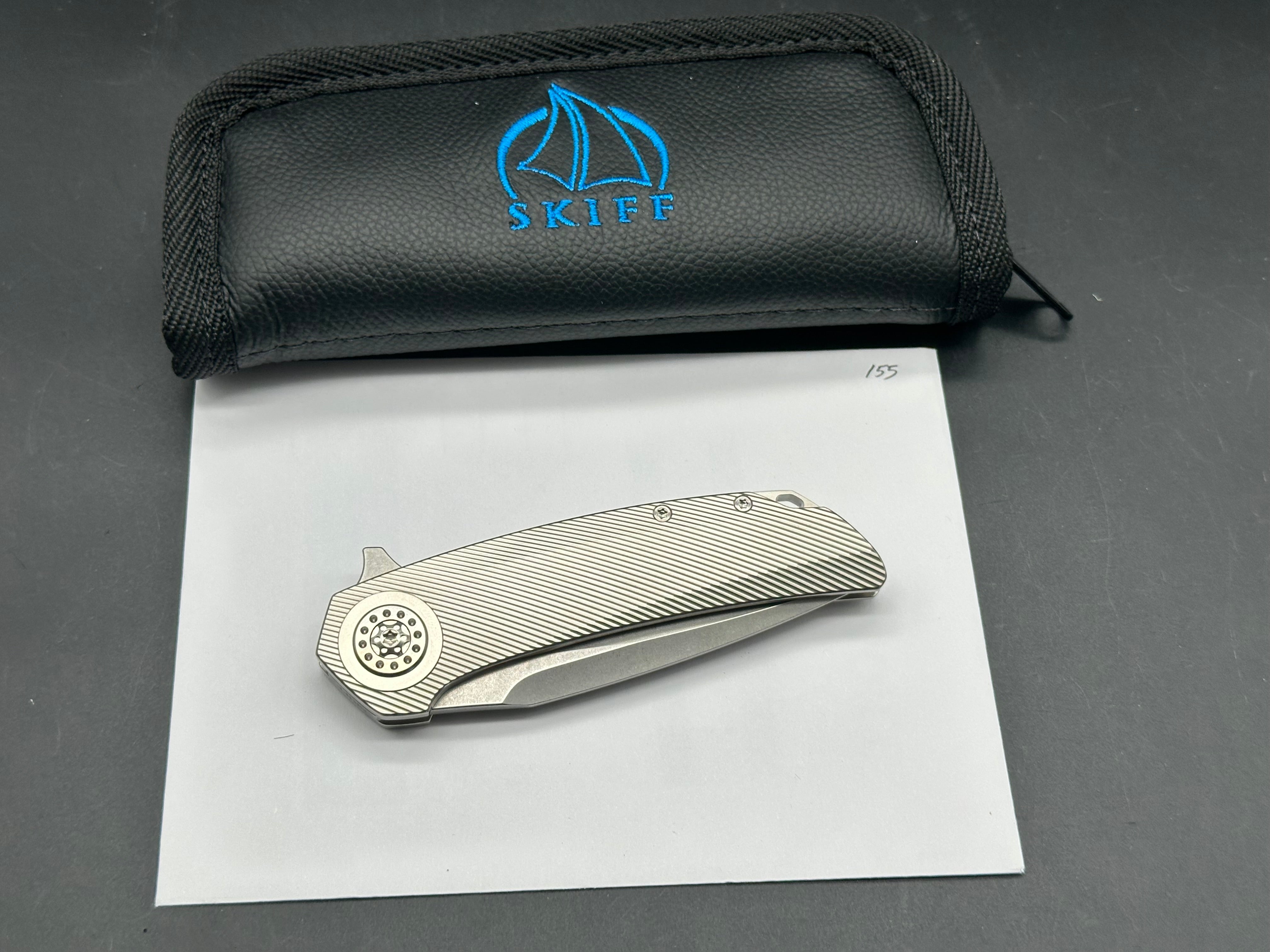 Skiff Made Blades Fugitive - Premium Non-Anodized Pocket Knife for EDC, Outdoor Adventures & Survival Gear