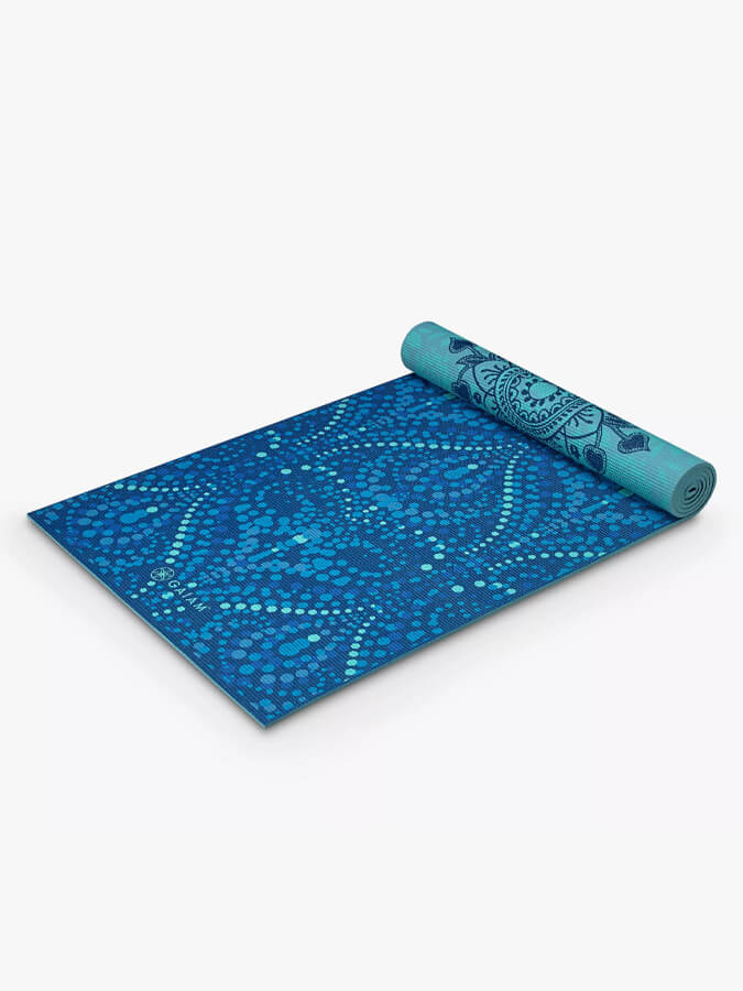 Gaiam Reversible Mystic Sky Yoga Mat 6mm - Non-Slip Eco-Friendly Exercise Mat for Yoga, Pilates & Home Workouts - Perfect for Studios, Gyms & Outdoor Use