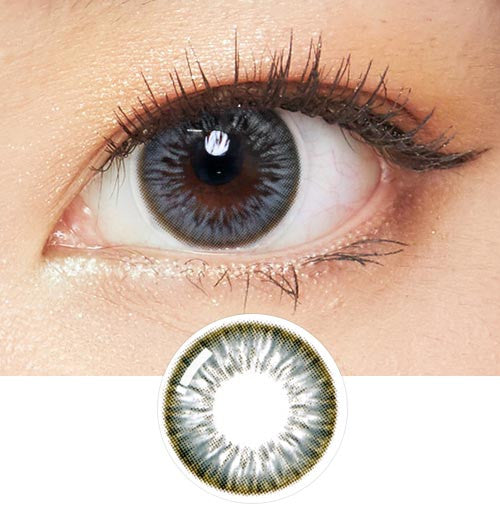 **Aria Beach Gray Colored Contact Lenses (2-Pack) - Monthly Disposable, Buy 1 Get 1 Free, Silicone Hydrogel Lenses for Comfort & Style - Perfect for Cosplay, Halloween, and Daily Fashion**