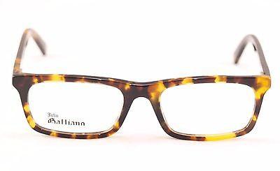 John Galliano JG5012 052 Black Tortoise Plastic Eyeglass Frames - Italian Design 53-18-140 Size | Fashionable Reading Glasses for Women & Men | Perfect for Office, Driving & Everyday Wear