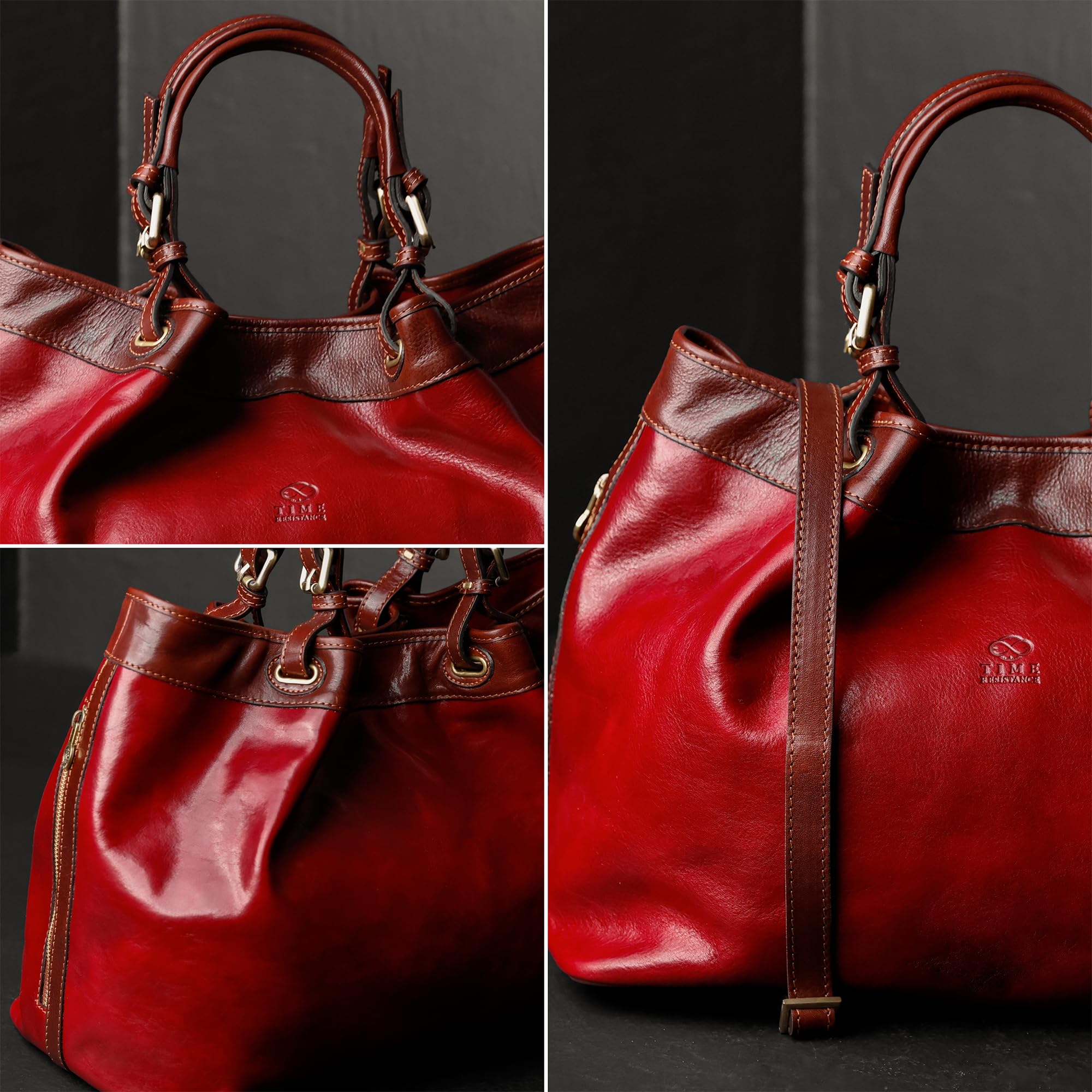 Premium Full-Grain Leather Handbag for Women - Durable Top Handle Purse with Timeless Design - Perfect for Work, Travel & Everyday Use
