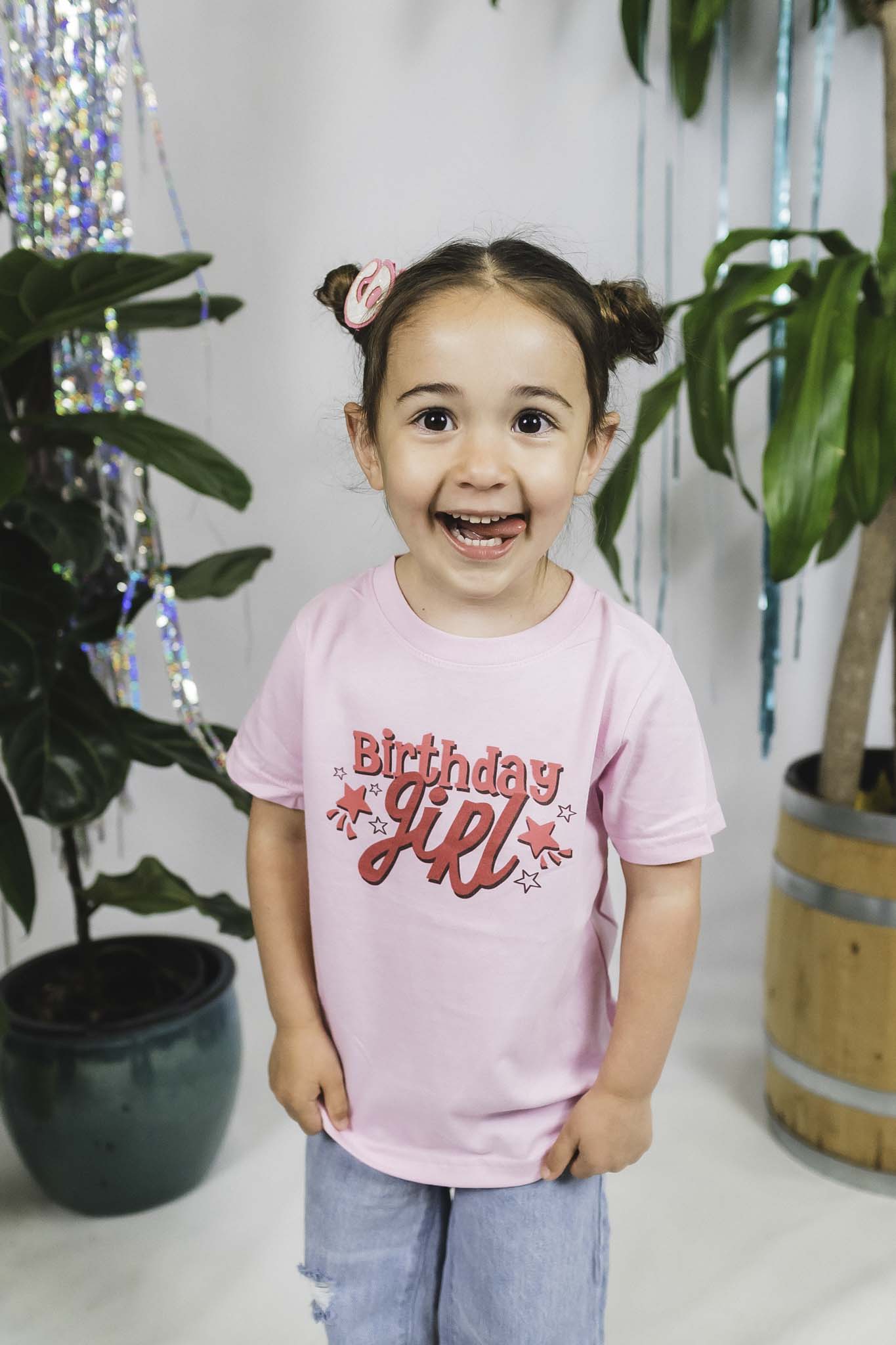 Cute Cotton Birthday Girl T-Shirt for Toddlers & Kids - Perfect for Birthday Parties, Family Photos & Special Occasions