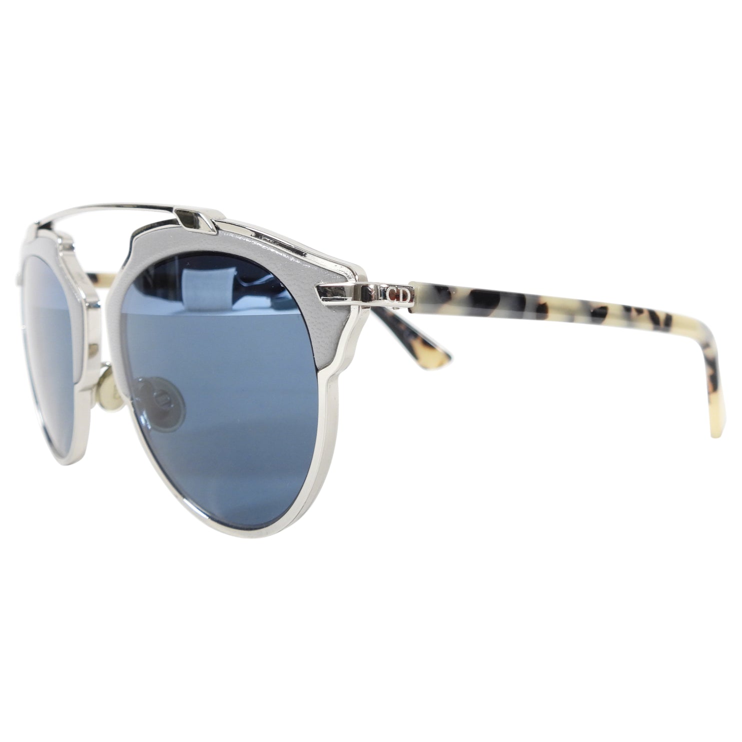 Dior So Real Grey & Silver Metal Sunglasses for Women - Luxury Designer Shades for Fashion & UV Protection - Perfect for Beach, Driving & Outdoor Activities