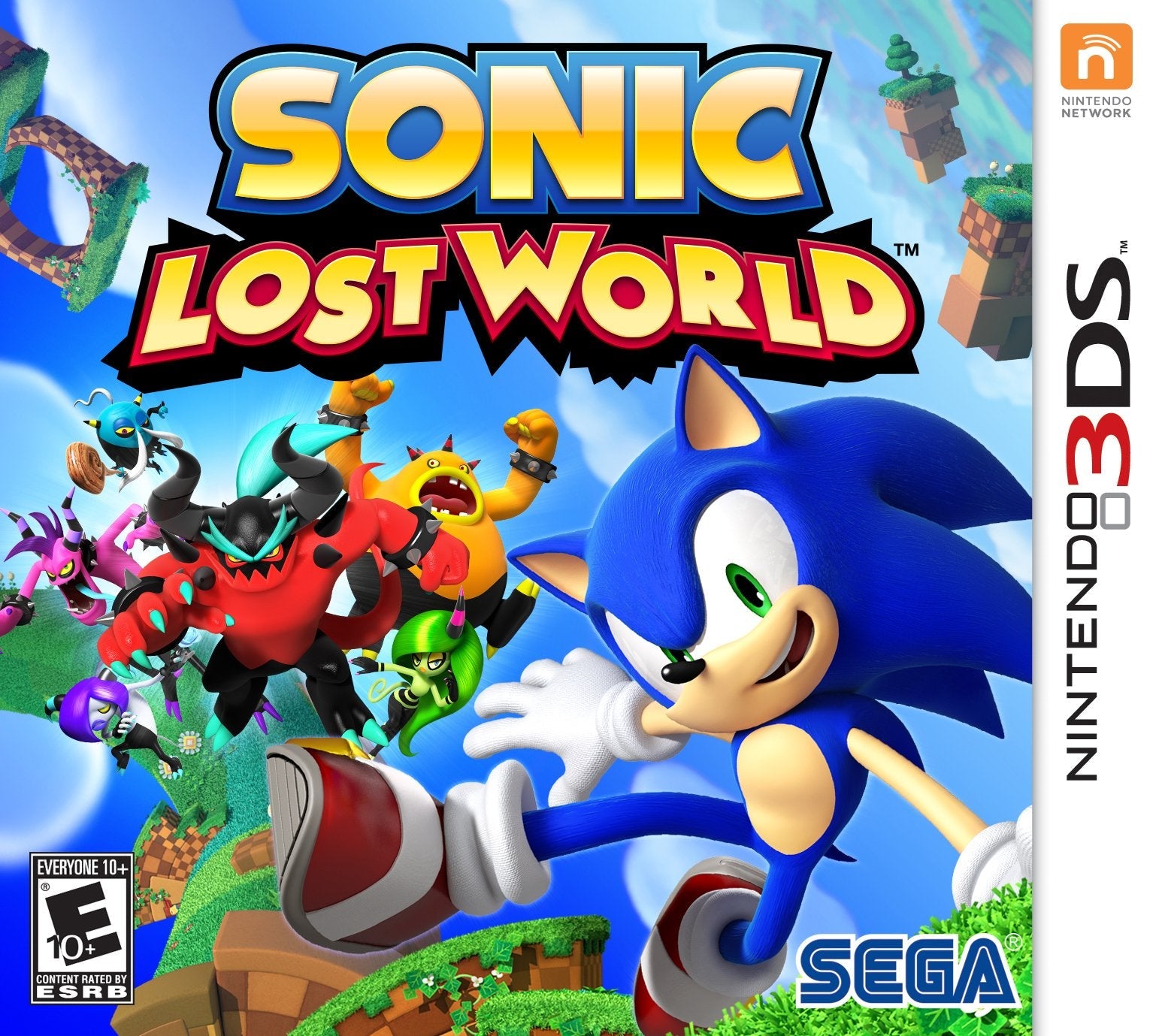 Sonic Lost World - Nintendo Wii U & 3DS Action-Adventure Game | Fast-Paced Platforming & Exciting Boss Battles | Perfect for Family Game Nights & Kids Entertainment
