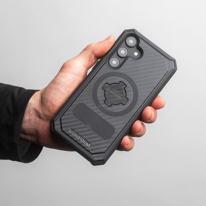 Rokform Rugged Magnetic Case for Galaxy S24 with Twist Lock, Drop Tested Armor (Black) - Perfect for Outdoor Adventures and Daily Protection