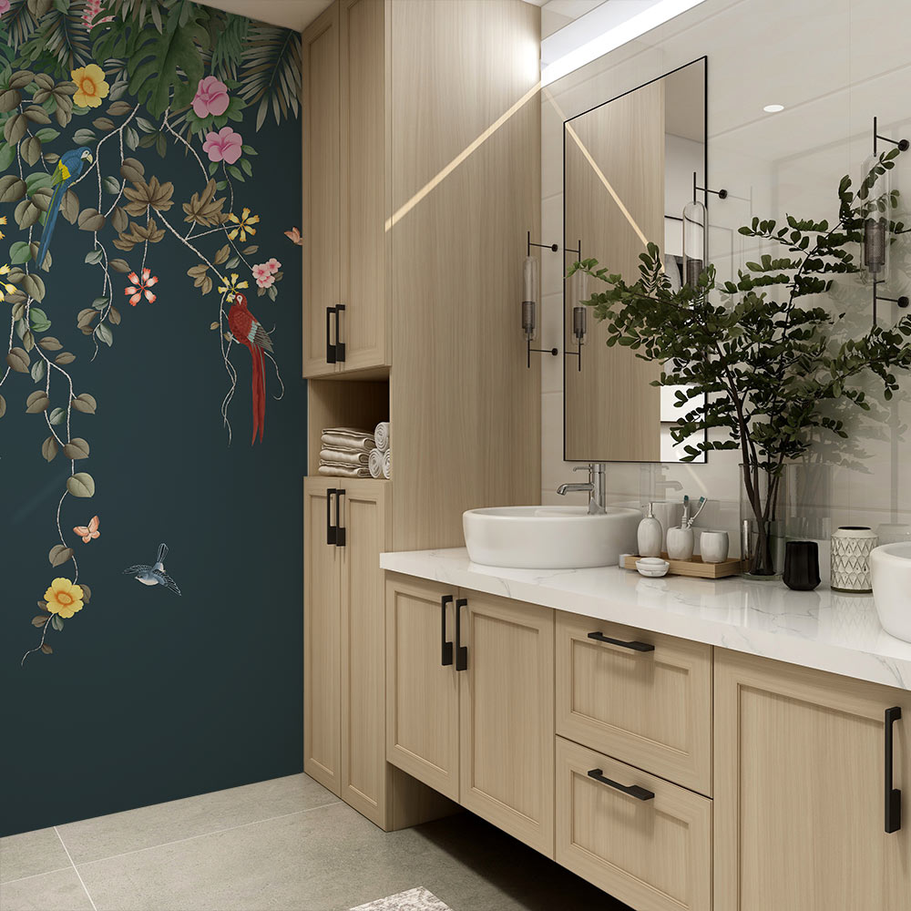 Self-Adhesive Canopy Wall Mural - Easy Peel & Stick Wallpaper for Bedroom, Nursery & Living Room Decor