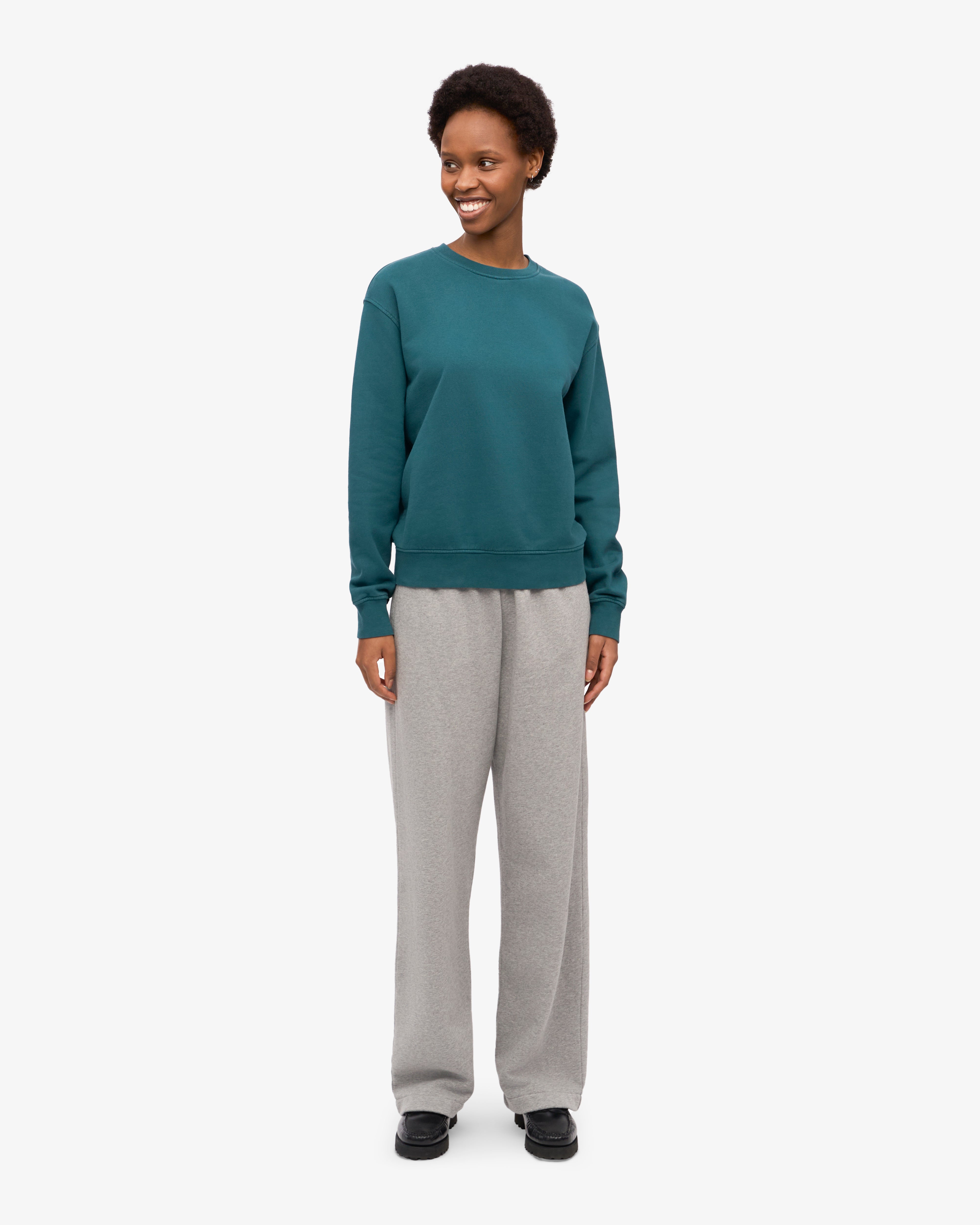 Organic Cotton Women's Classic Crew Neck T-Shirt - Ocean Green | Comfortable & Eco-Friendly Casual Wear for Everyday Outfits
