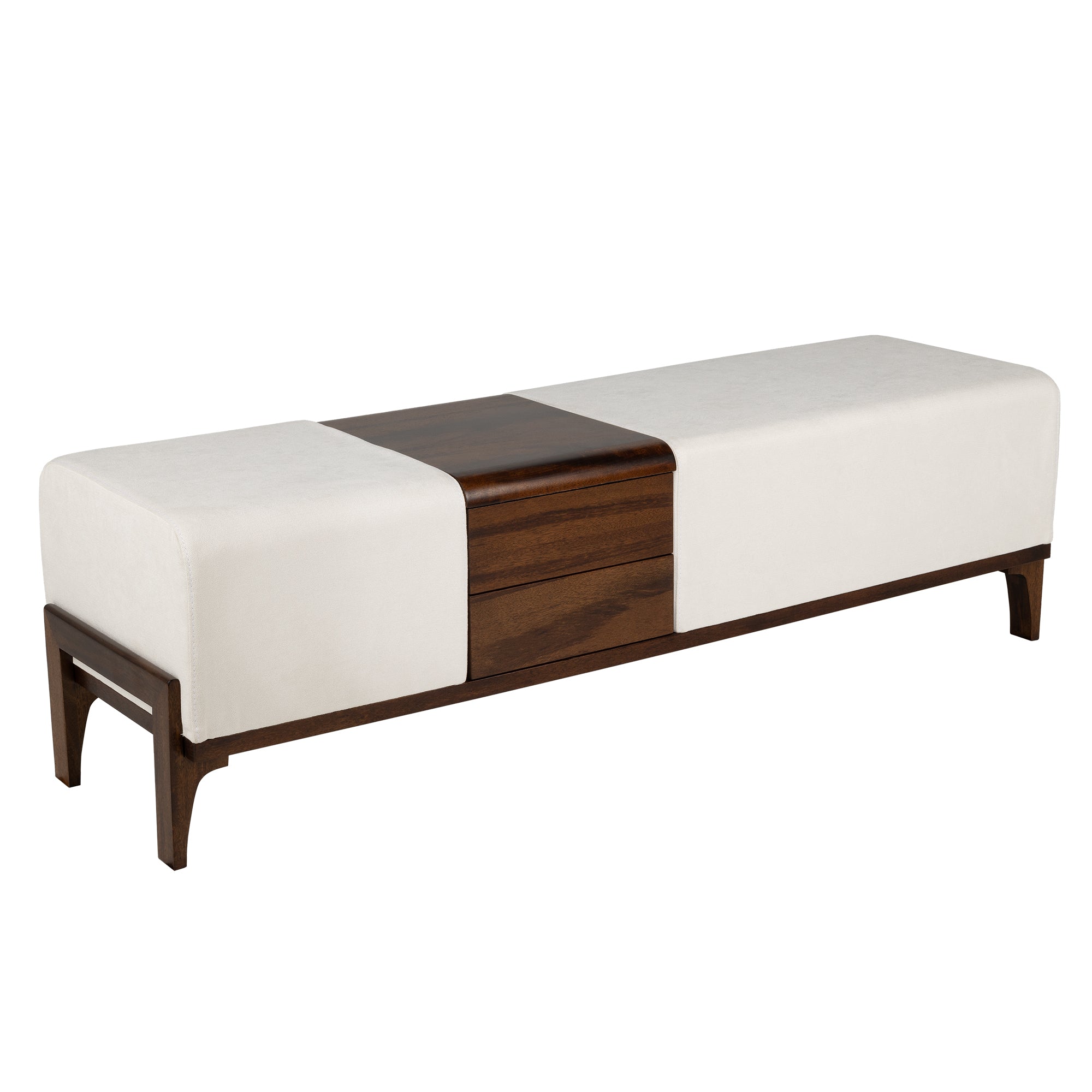 Cyan Design 11757 Noah Ottoman in Medium Brown - Stylish Footrest & Storage Bench for Living Room, Bedroom, or Entryway