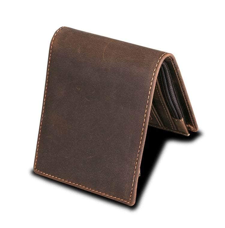 RFID Blocking Leather Wallet for Men - Anti-Theft Trifold Wallet with Credit Card Slots - Perfect for Travel, Business & Everyday Use