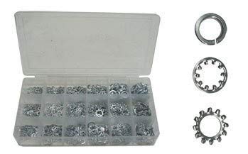 720 PCS WASHER C Flat Star Lock Assortment Kit - Stainless Steel Hardware Fasteners for DIY, Automotive, Furniture & Home Repair Projects