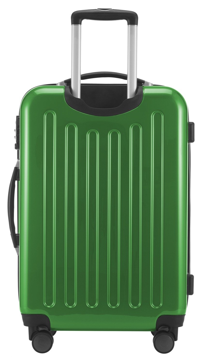 Alex Hardside Spinner Luggage Suitcase - 4 Wheel Expandable TSA Lock Carry-On Trolley, 65cm Green - Perfect for Business Travel & Vacation Packing